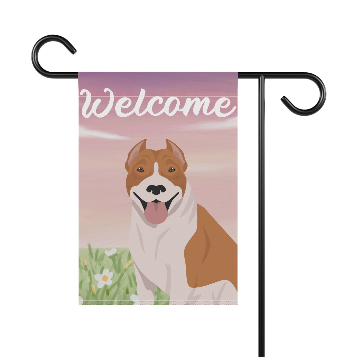 Pit Bull Dog Welcome Garden Flag
