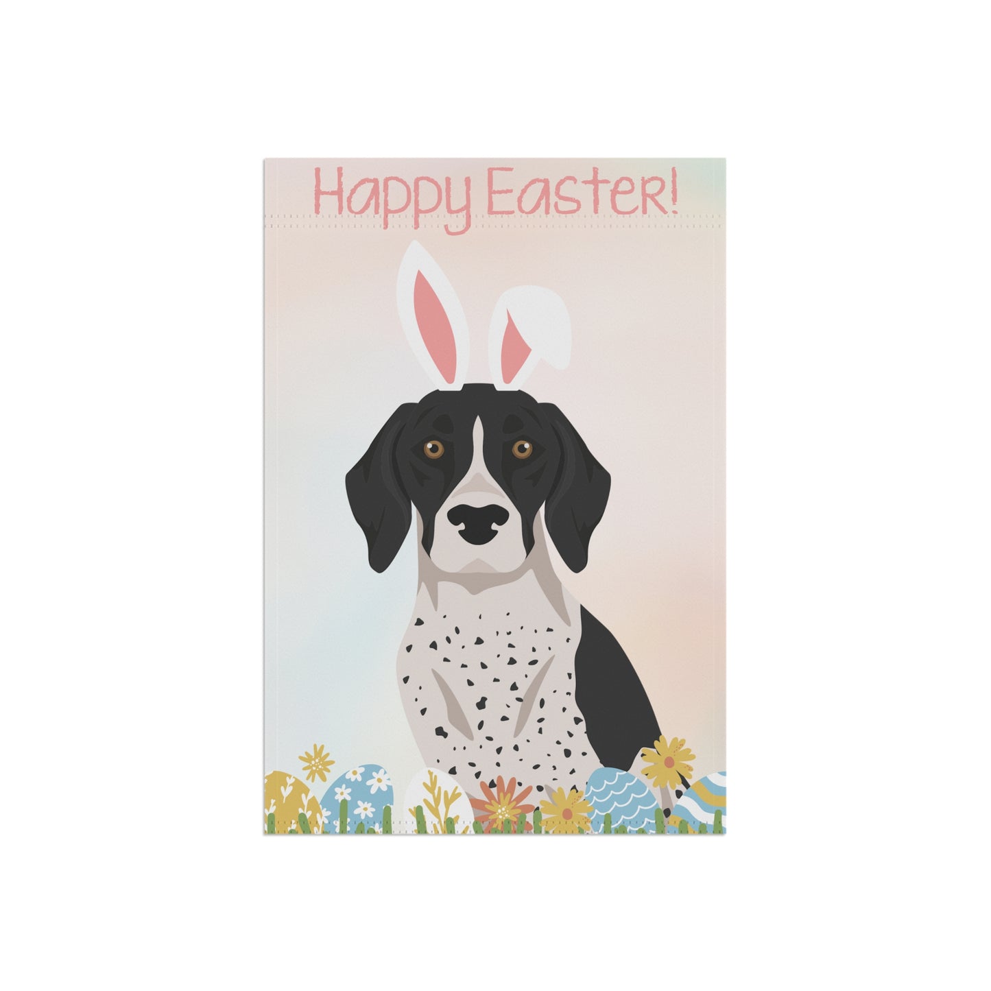 German Shorthaired Pointer Dog Happy Easter Garden Flag