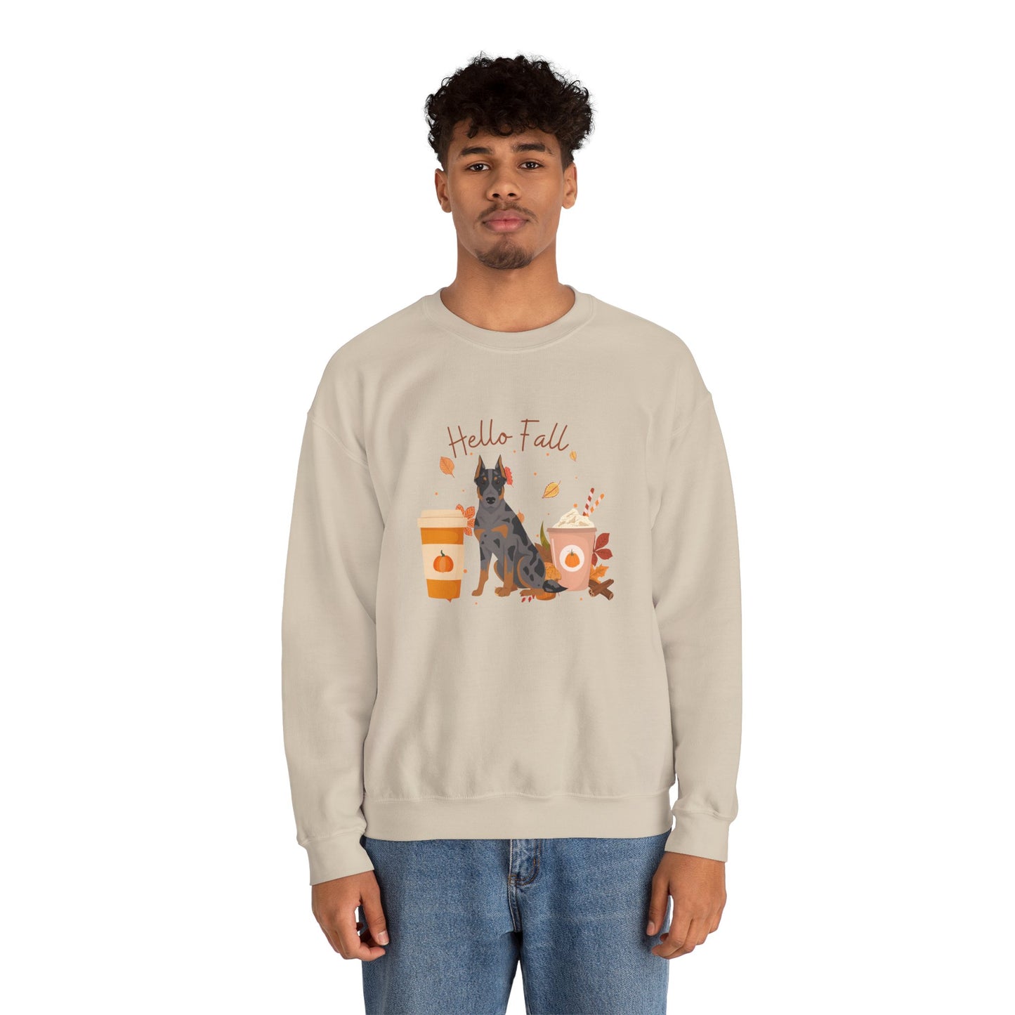 Beauceron Dog Fall Halloween Unisex Heavy Blend Crewneck Sweatshirt