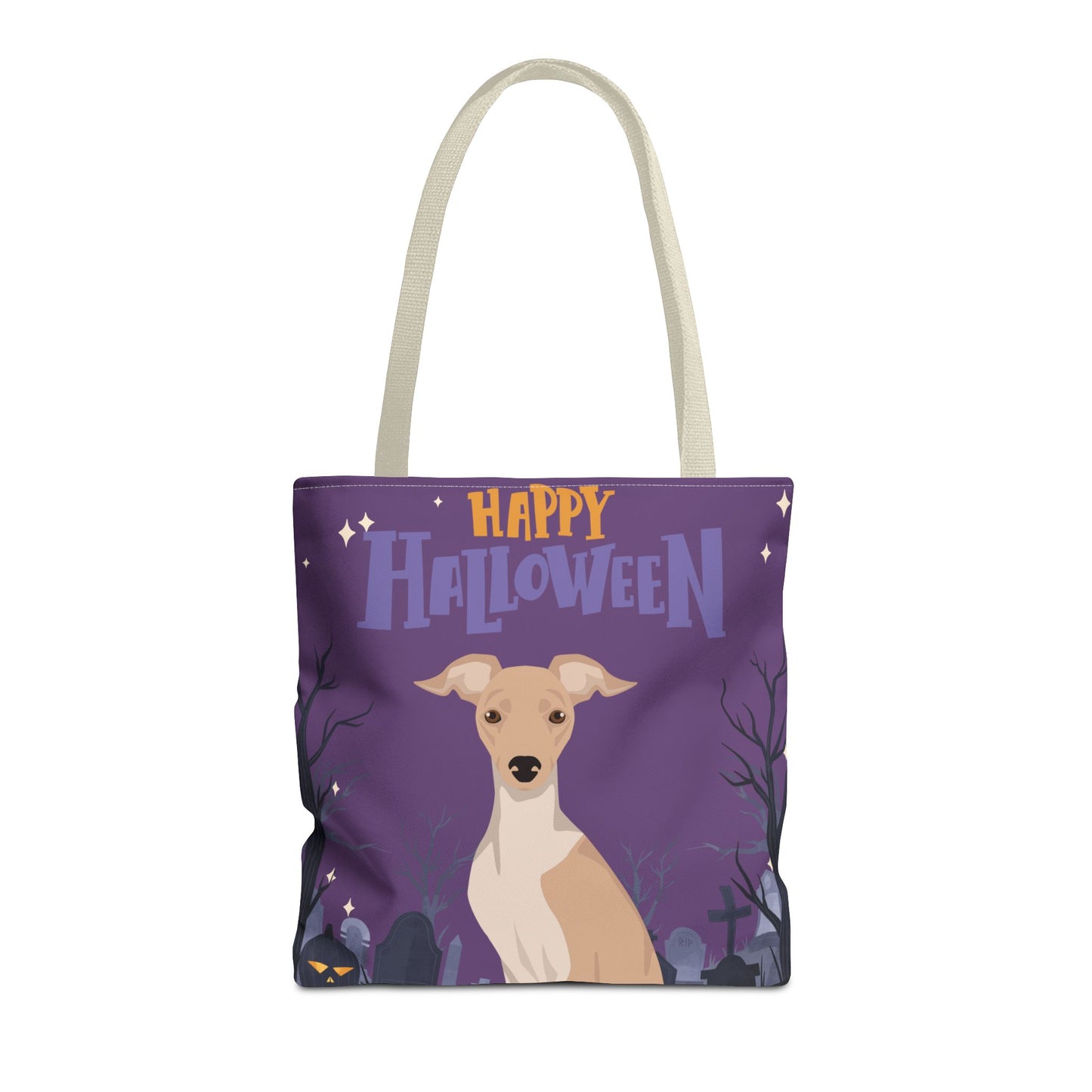 Italian Greyhound Dog Happy Halloween Tote Bag 16x16