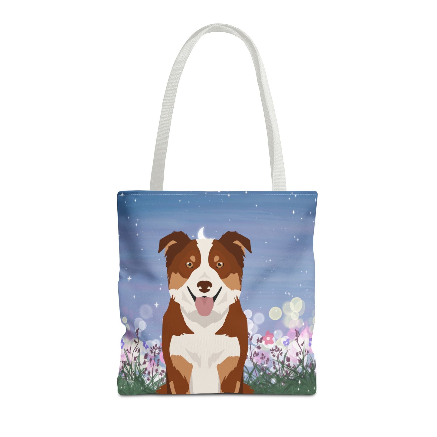 Border Collie Dog Tote Bag 16x16