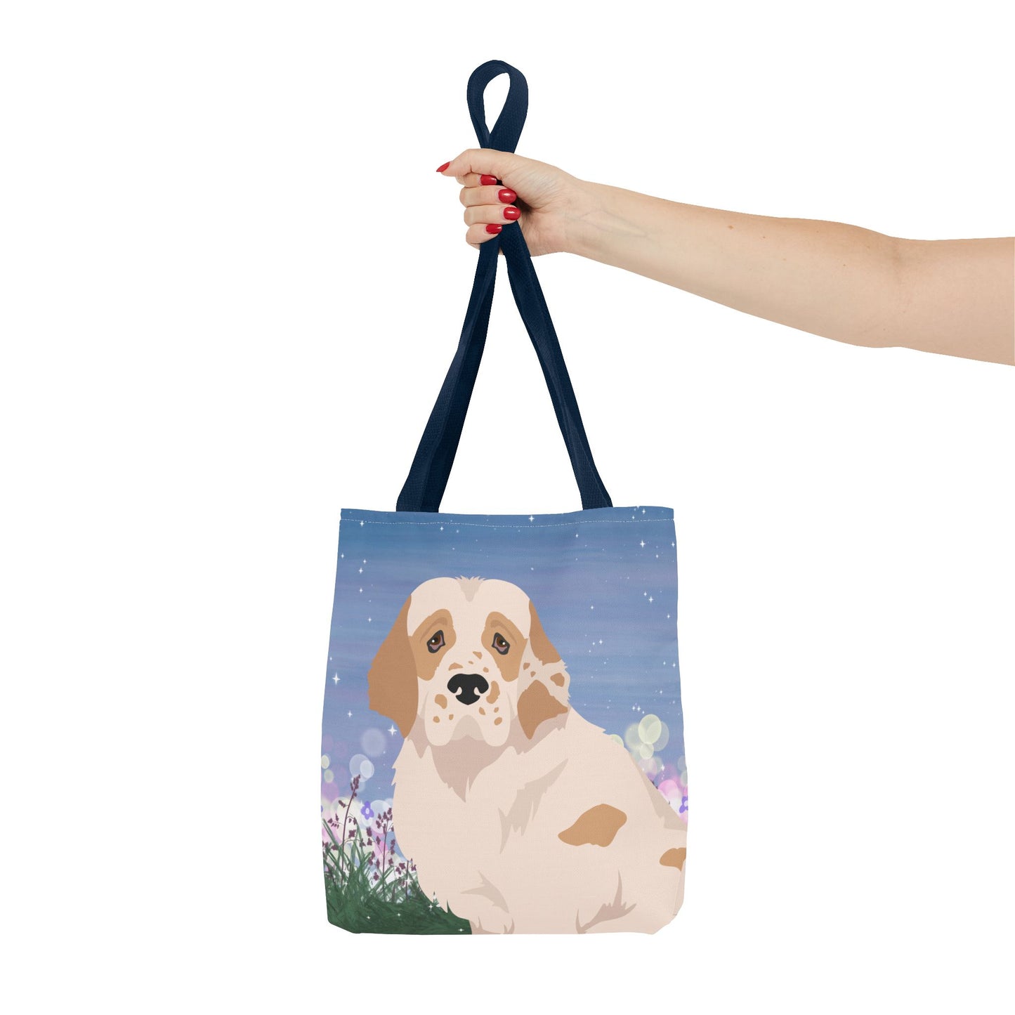 Clumber Spaniel Dog Tote Bag 13x13