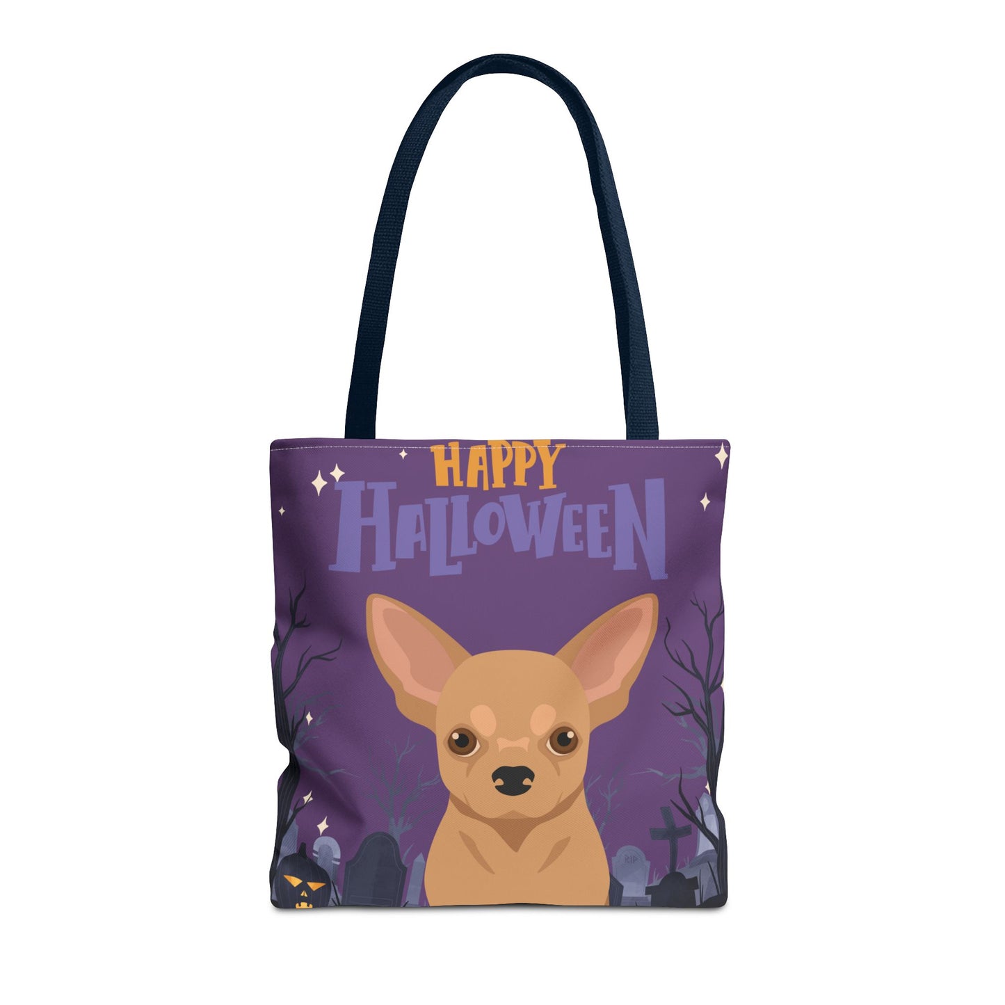 Chihuahua Dog Happy Halloween Tote Bag 16x16