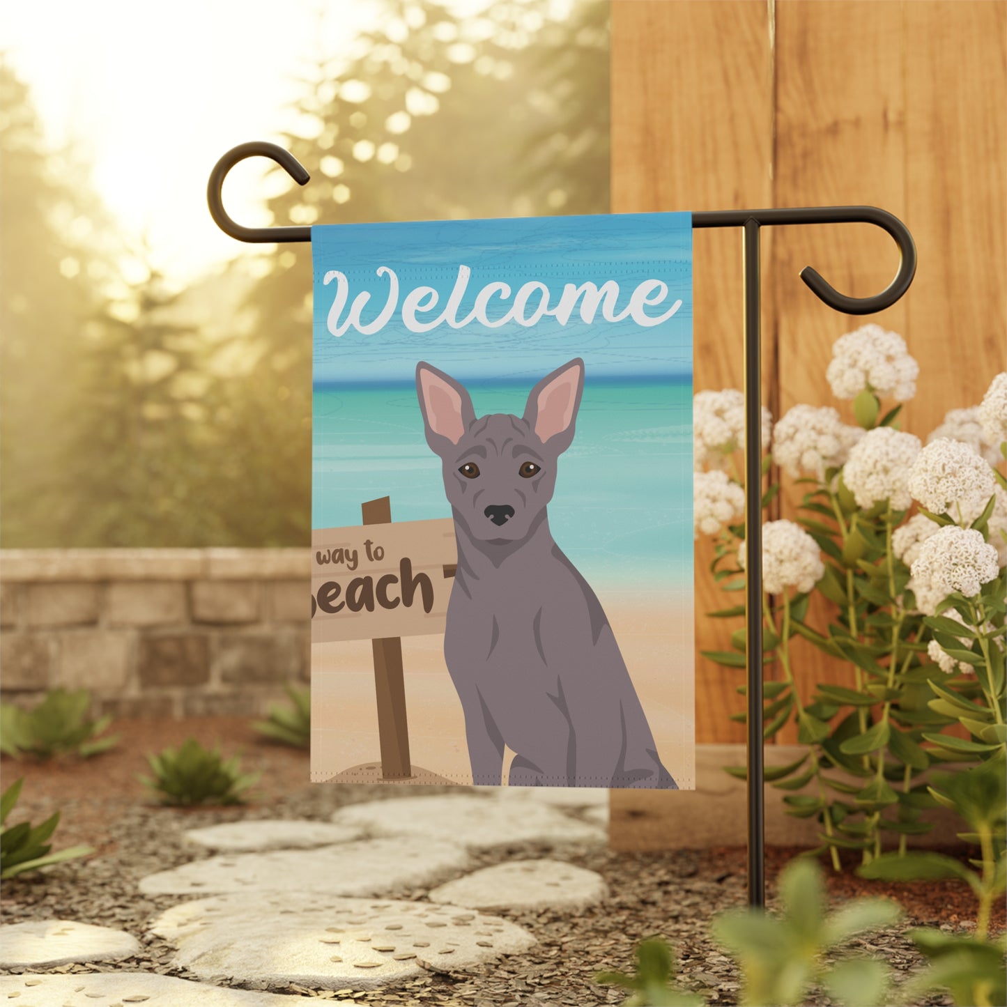 American Hairless Terrier Dog Garden Flag
