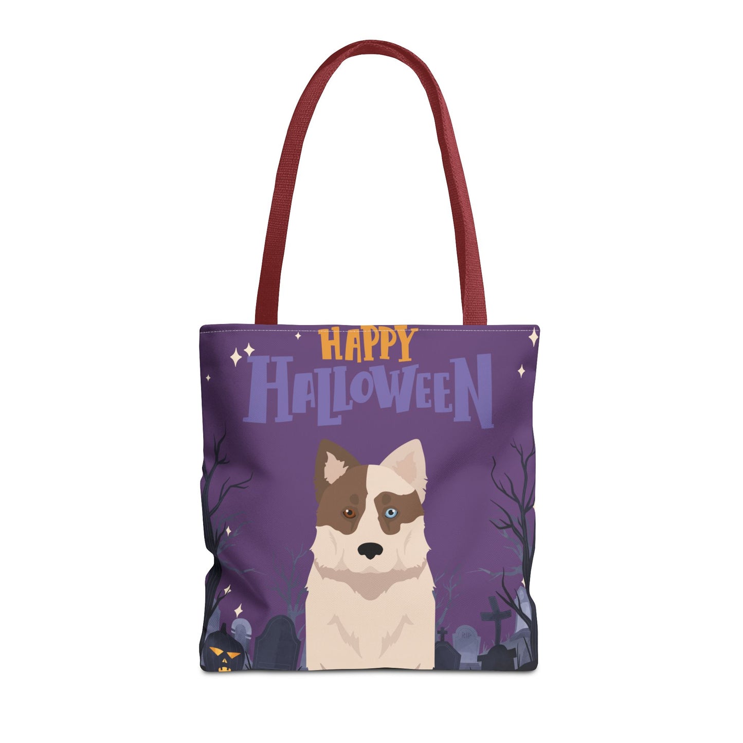 Yakutian Laika Dog Happy Halloween Tote Bag 16x16