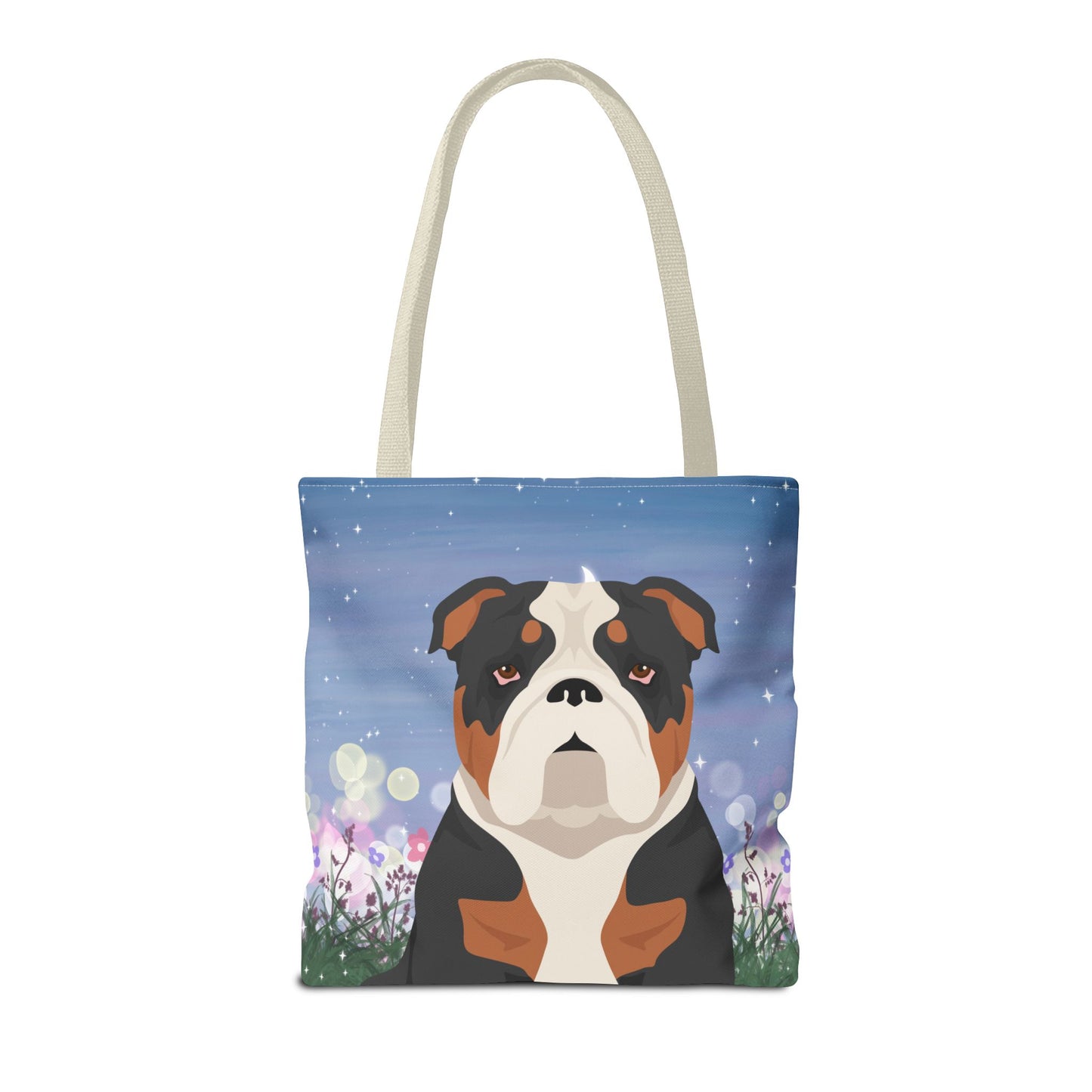 Bulldog Dog Tote Bag 16x16