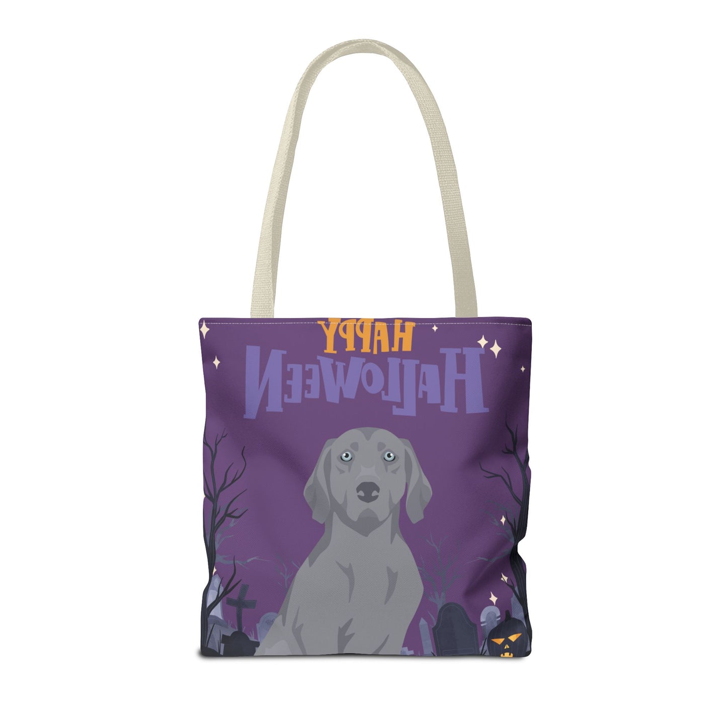 Weimaraner Dog Happy Halloween Tote Bag 16x16