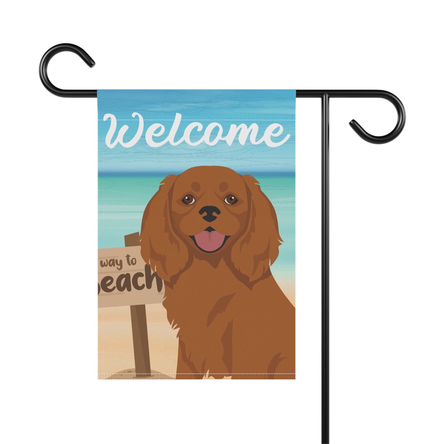 Cavalier King Charles Spaniel Dog Garden Flag