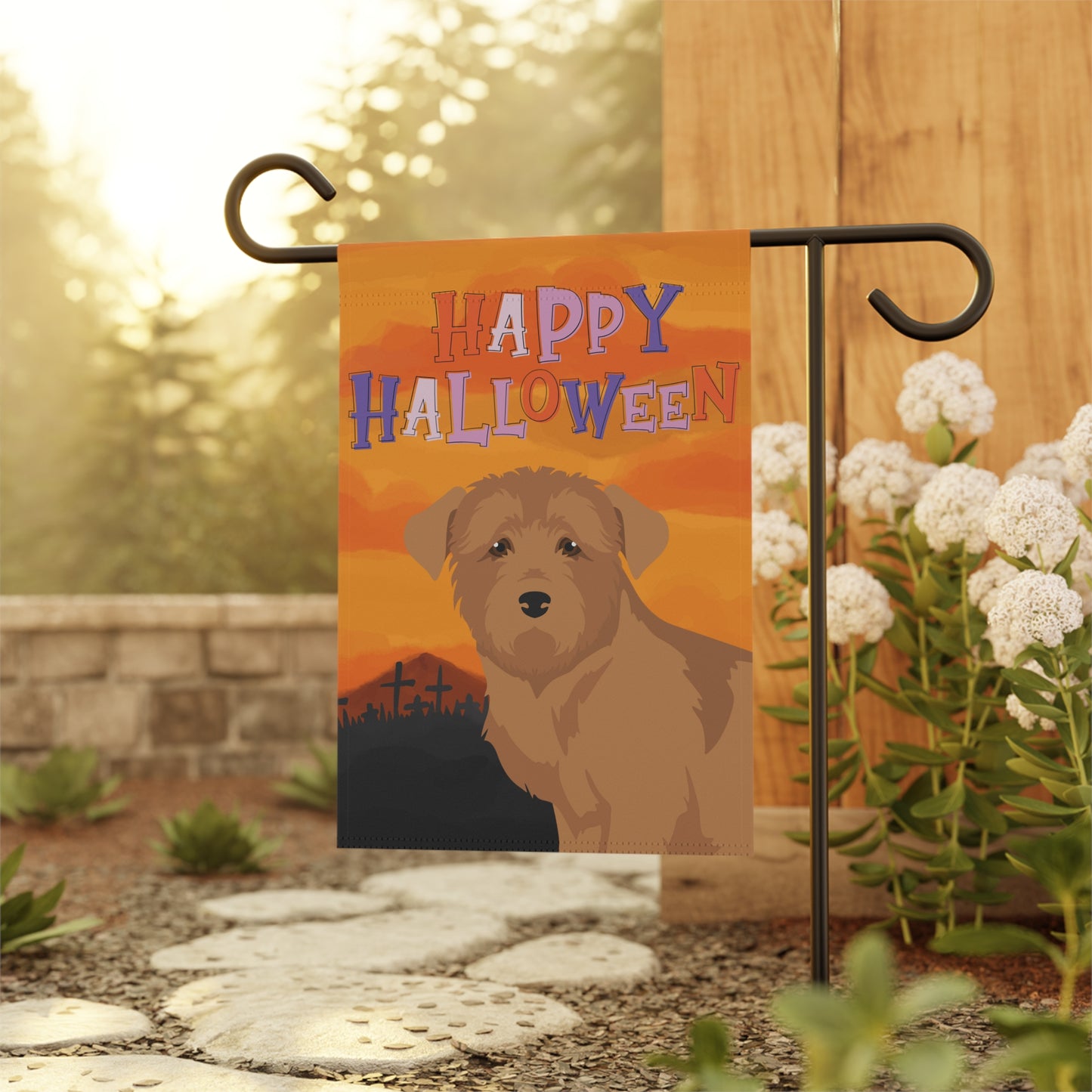 Glen Of Imaal Dog Halloween Garden Flag