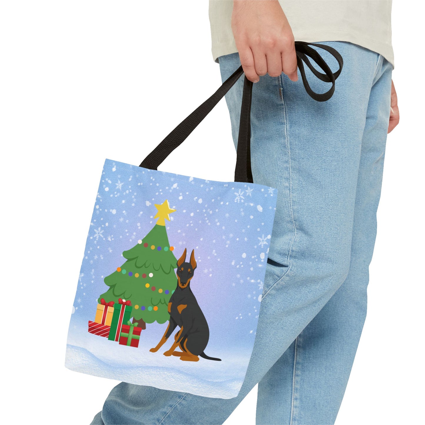 Manchester Terrier Dog Tote Bag, Dog Mom Gift
