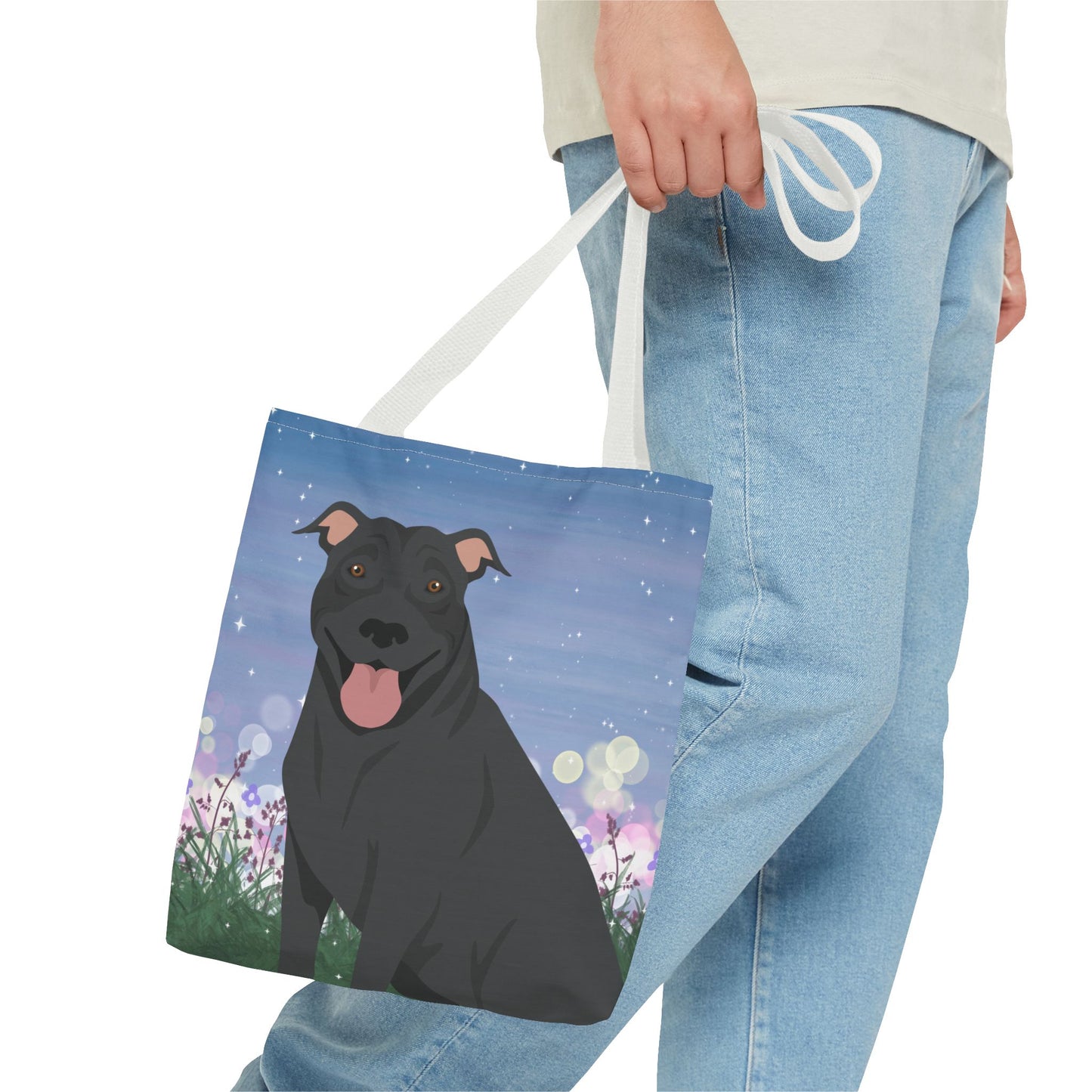 Pit Bull Dog Tote Bag 13x13