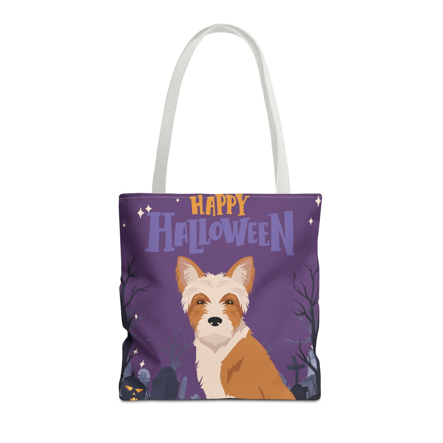 Portuguese Podengo Dog Happy Halloween Tote Bag 16x16