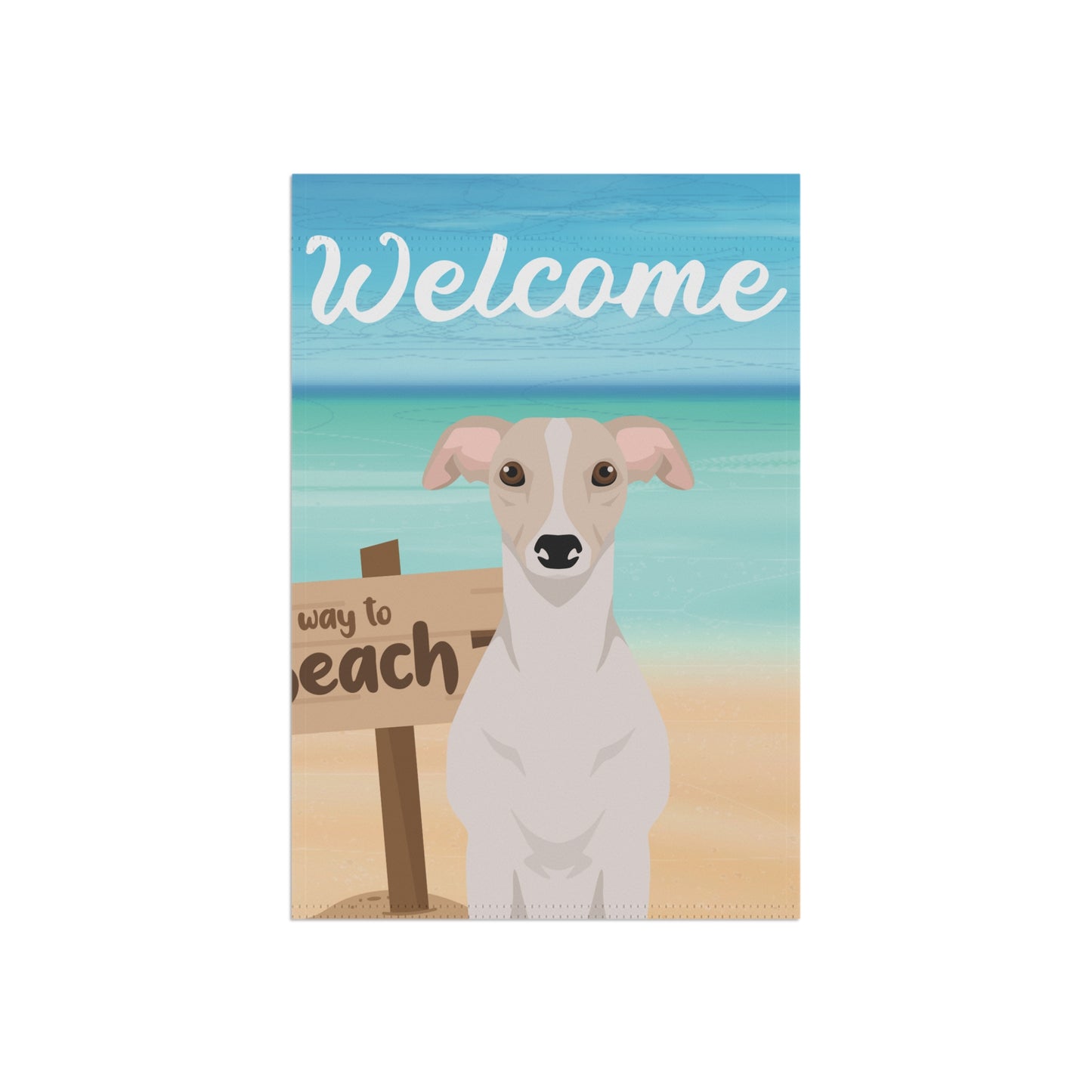 Whippet Dog Garden Flag