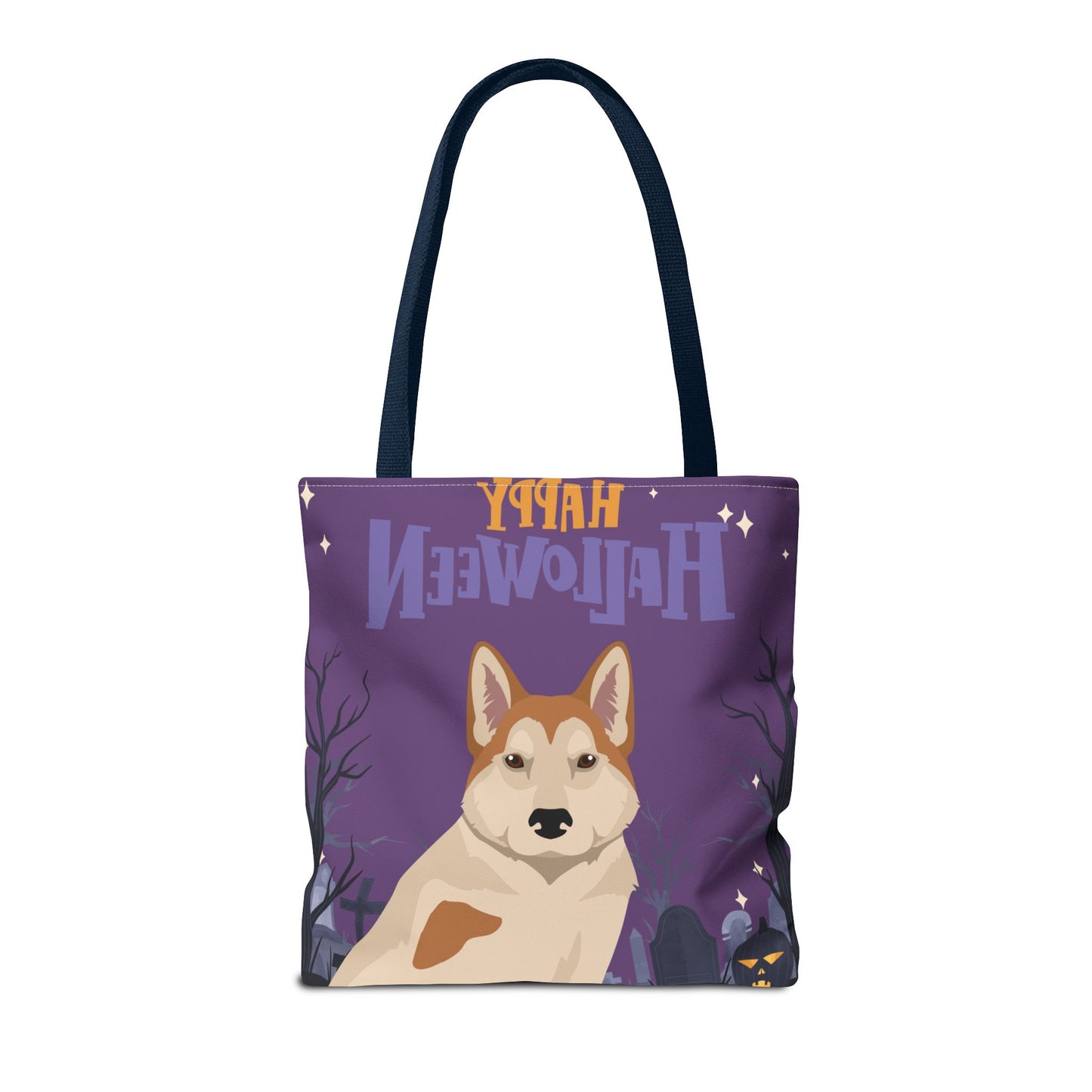 East Siberian Laika Dog Happy Halloween Tote Bag 16x16