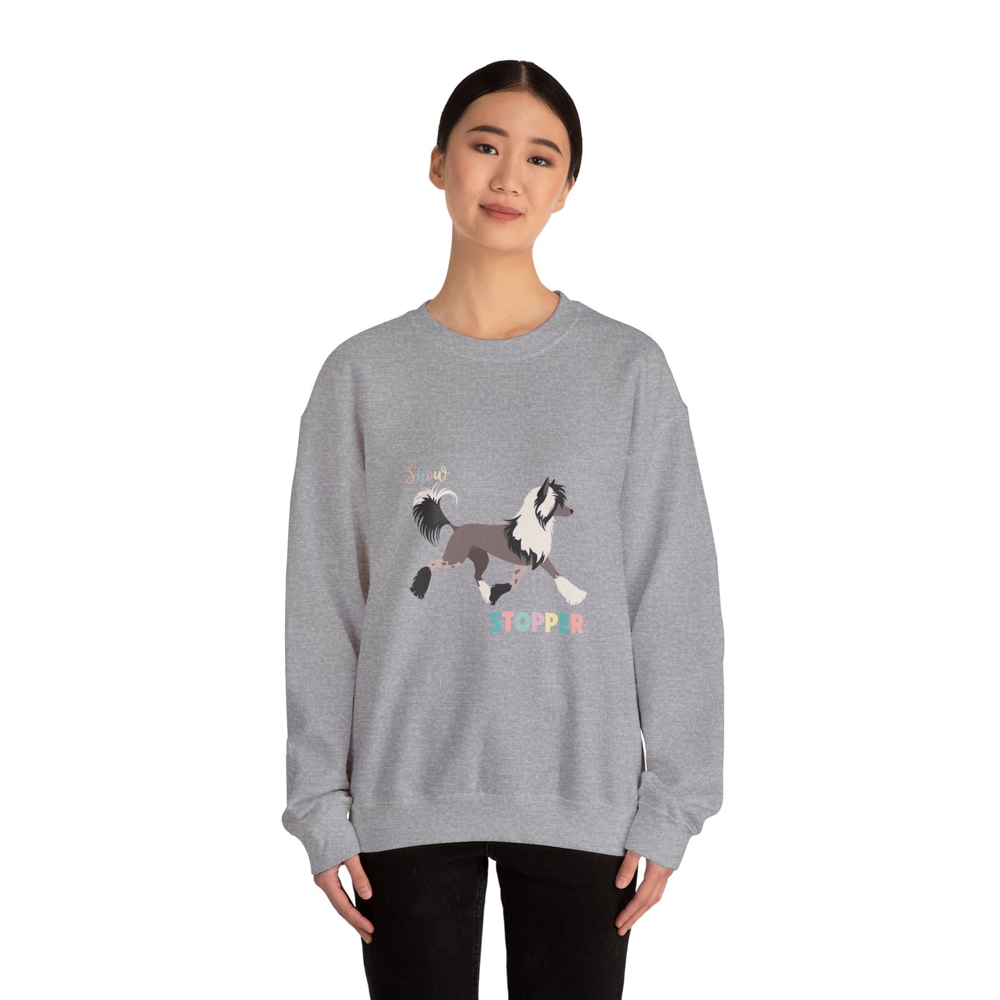 Chinese Crested Dog Dog Unisex Heavy Blend Crewneck Sweatshirt