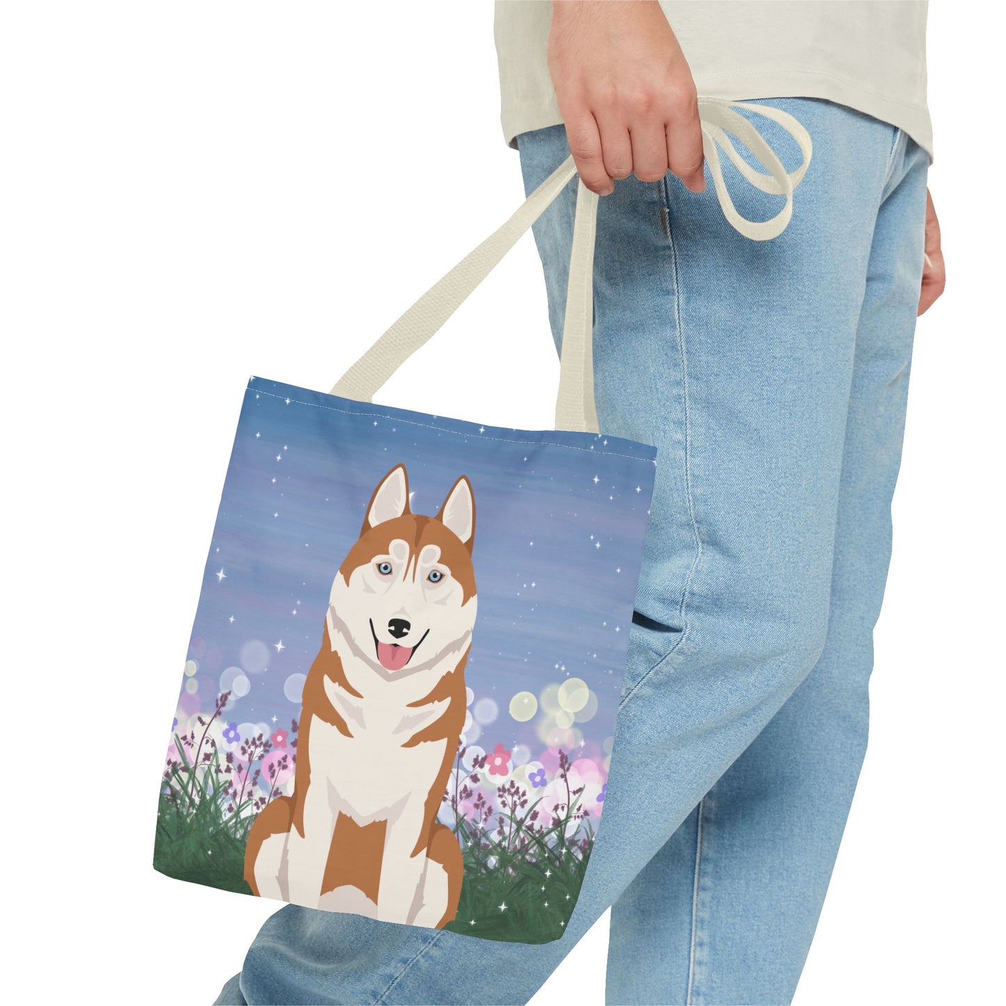 Siberian Husky Dog Tote Bag 13x13