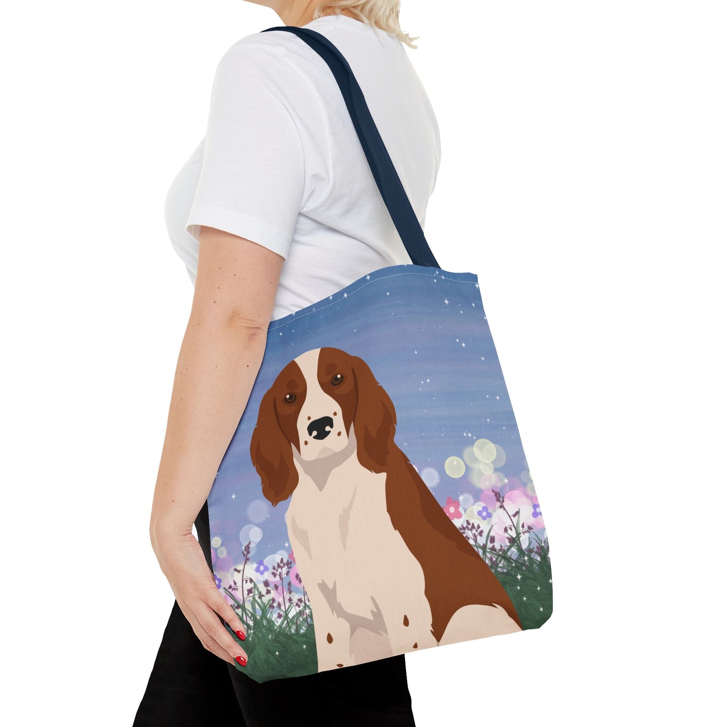 Welsh Springer Spaniel Dog Tote Bag 16x16