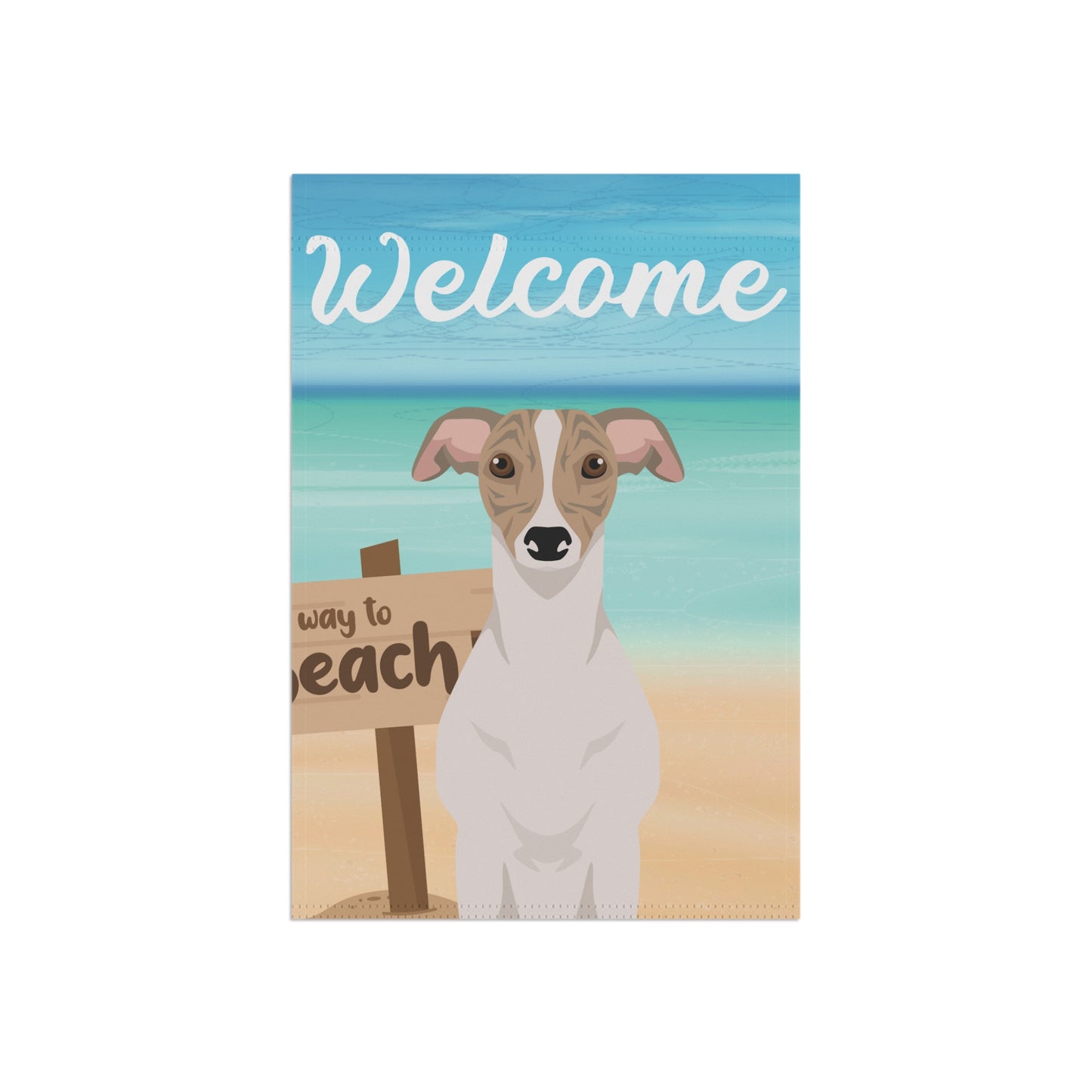 Whippet Dog Garden Flag