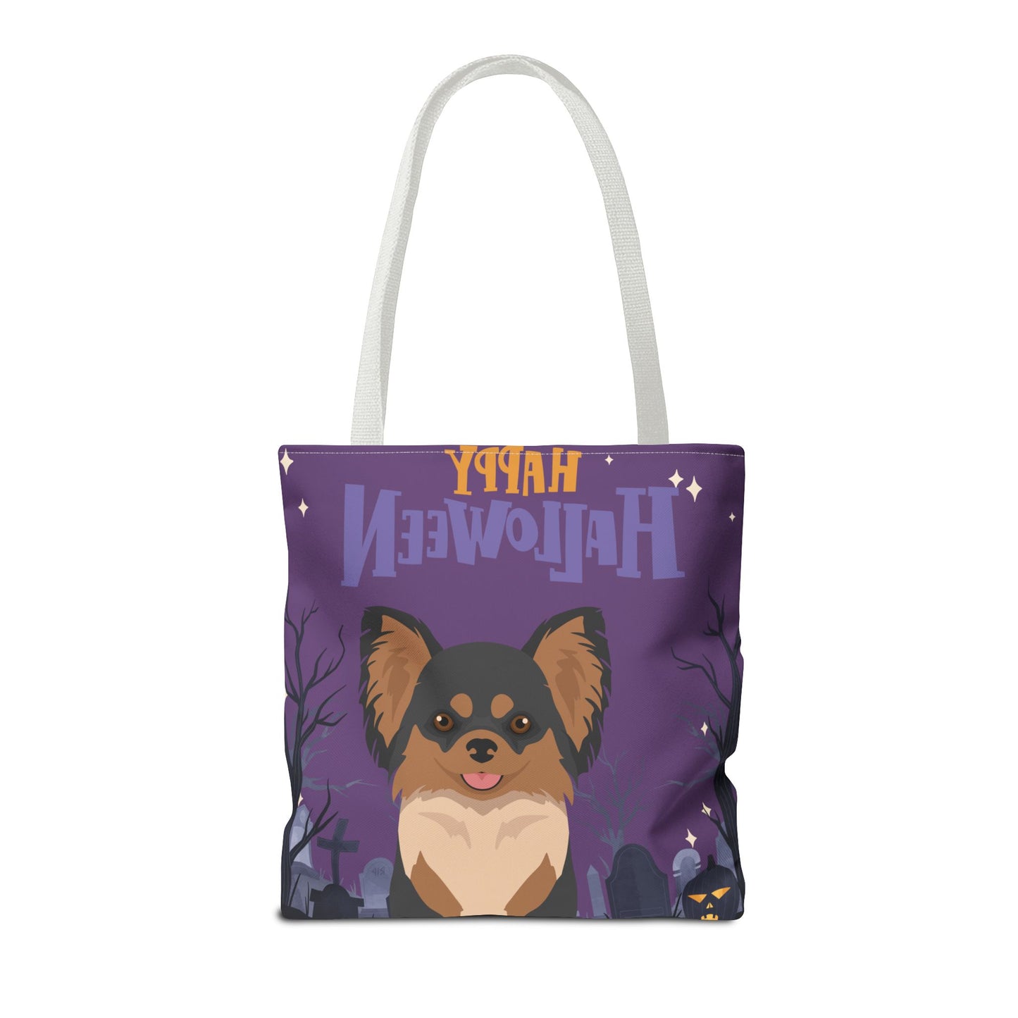 Chihuahua Dog Happy Halloween Tote Bag 16x16