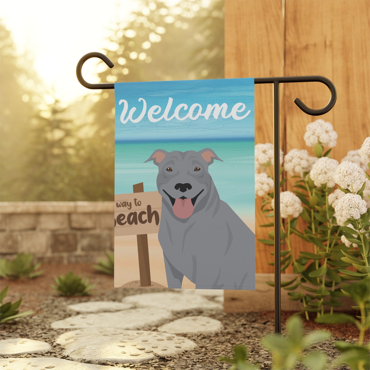 Pit Bull Dog Garden Flag