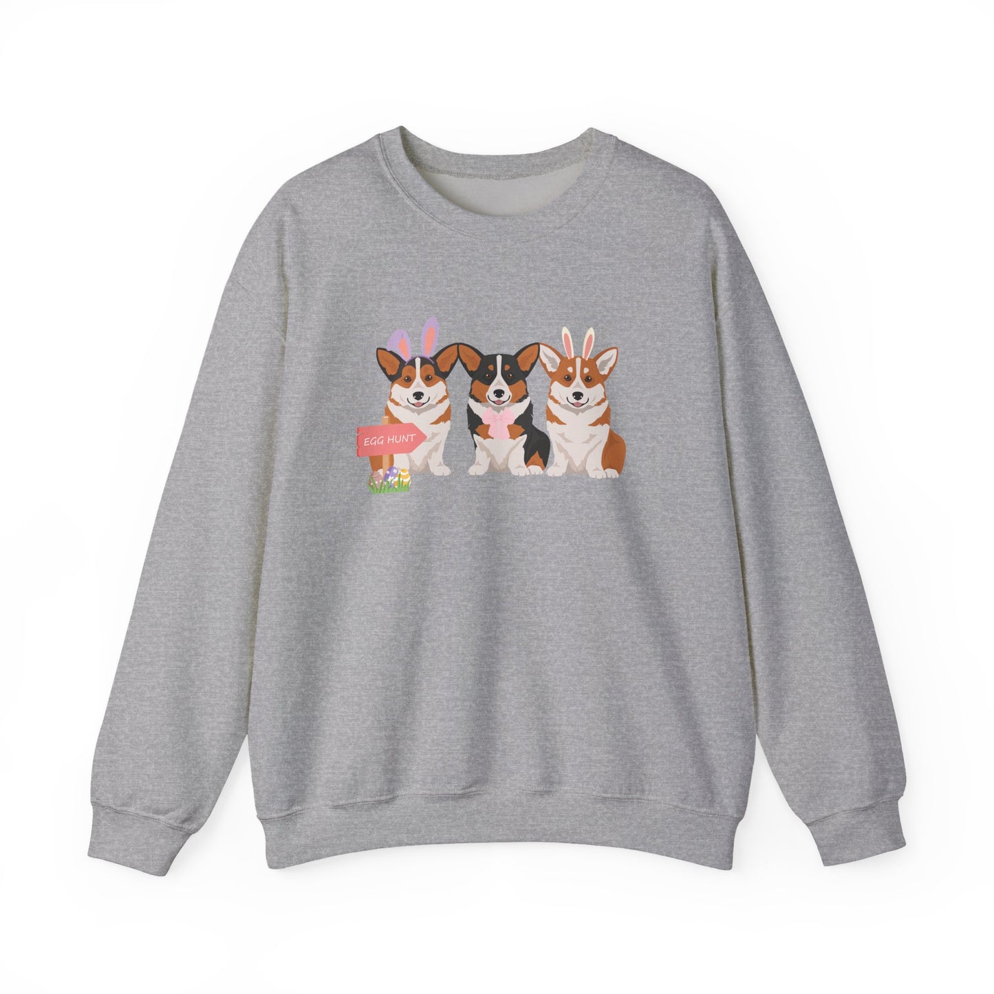 Pembroke Welsh Corgi Dog Easter Unisex Heavy Blend Crewneck Sweatshirt, easter, Cute Dog Mom Gift
