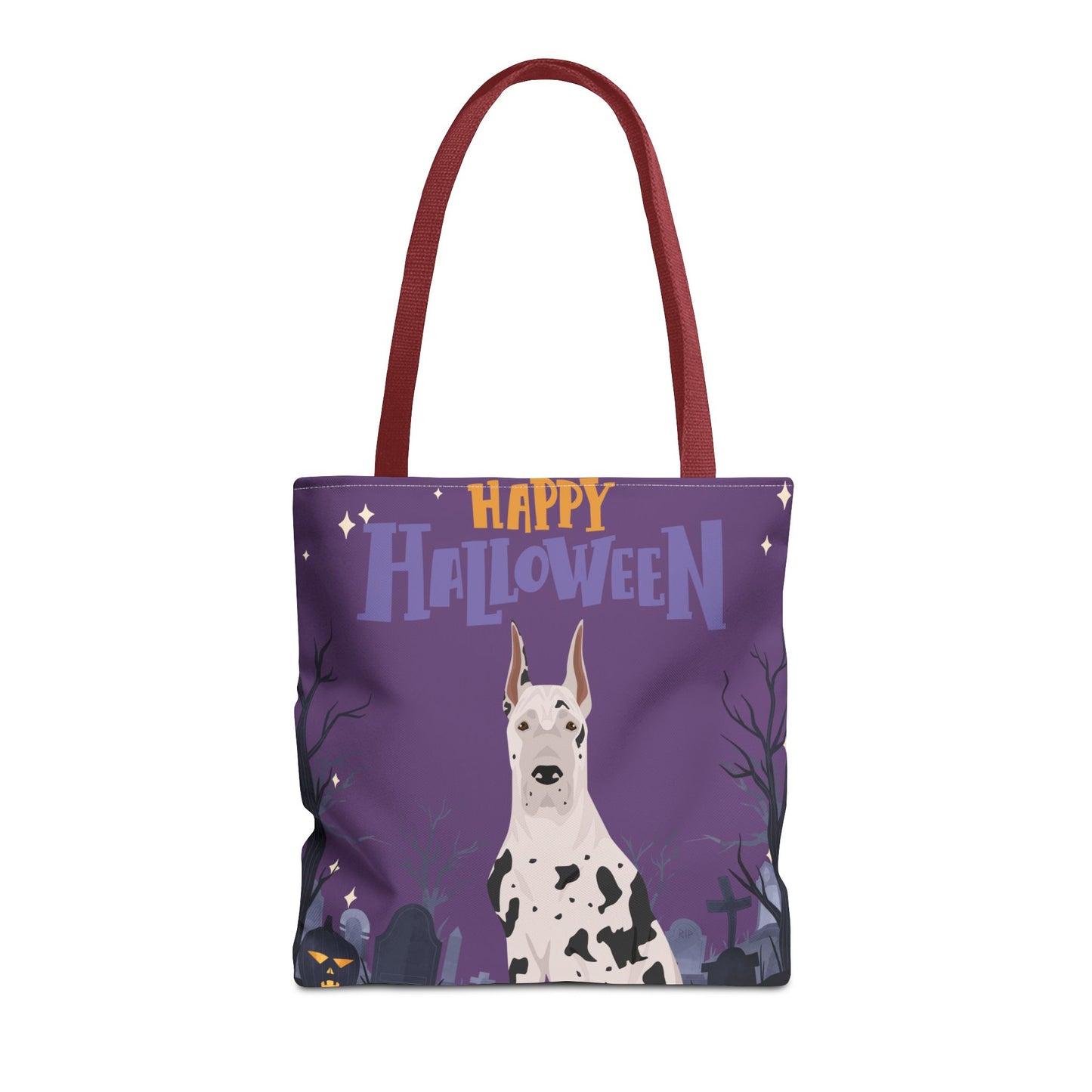 Great Dane Dog Happy Halloween Tote Bag 16x16