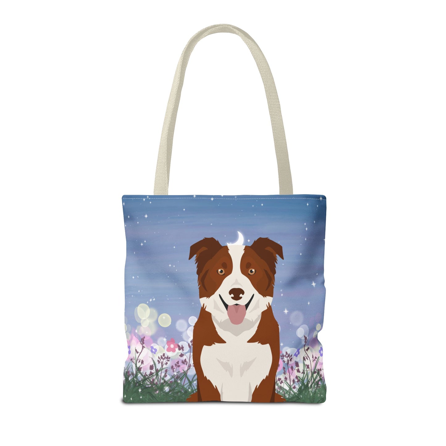 Border Collie Dog Tote Bag 16x16