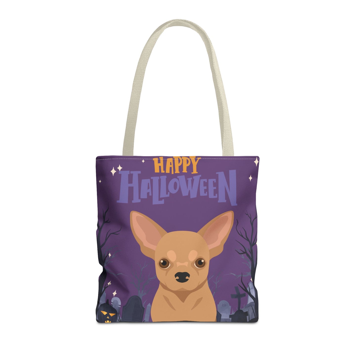 Chihuahua Dog Happy Halloween Tote Bag 16x16
