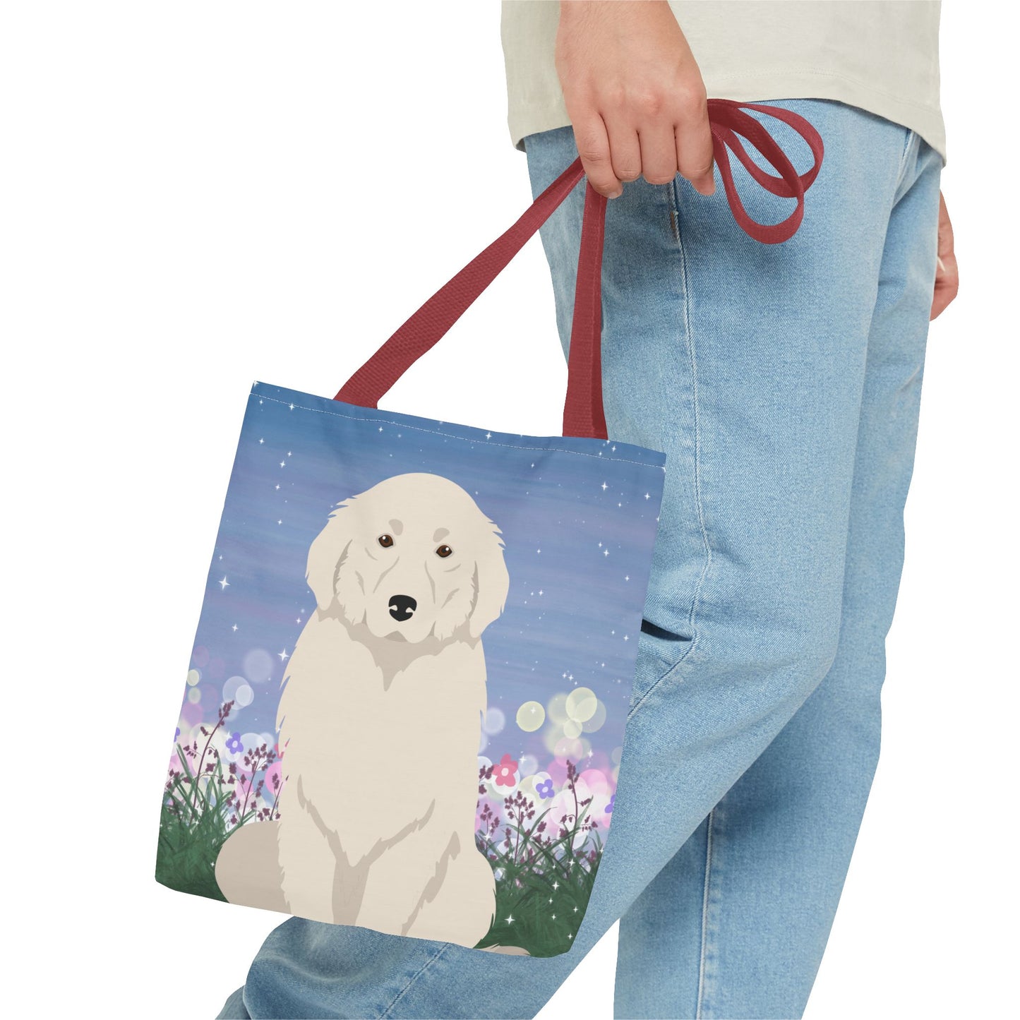 Great Pyrenees Dog Tote Bag 13x13