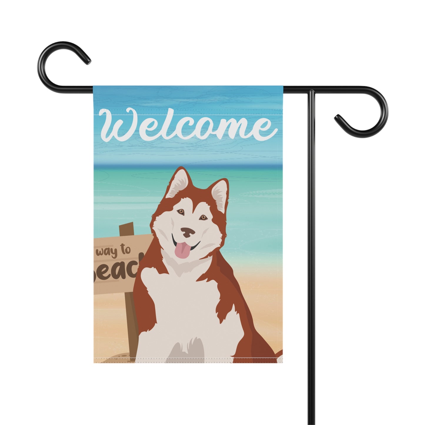 Alaskan Malamute Dog Garden Flag