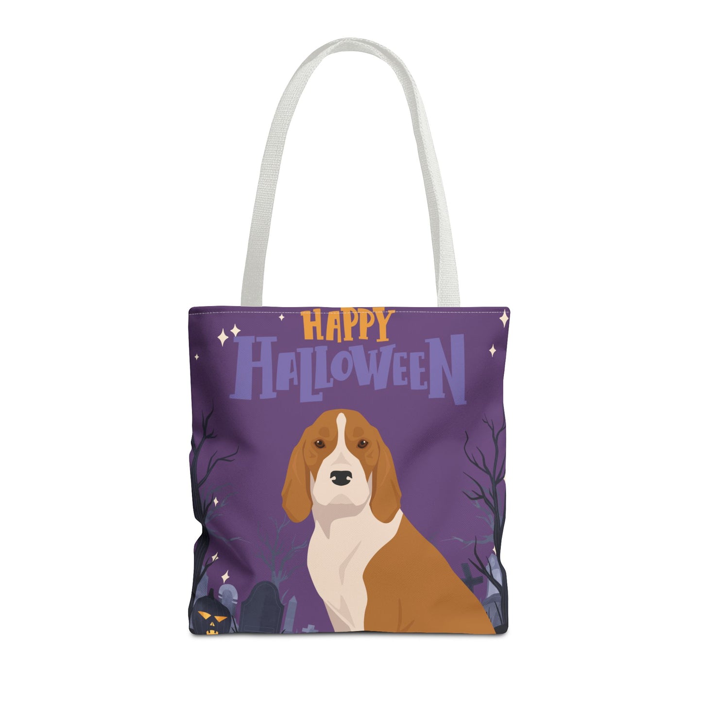American English Coonhound Dog Happy Halloween Tote Bag 16x16