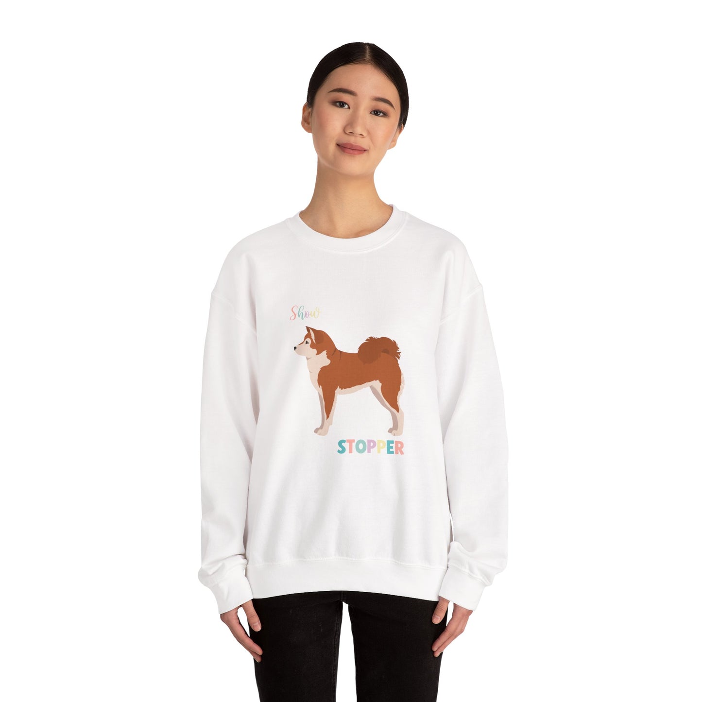 Shiba Inu Dog Unisex Heavy Blend Crewneck Sweatshirt