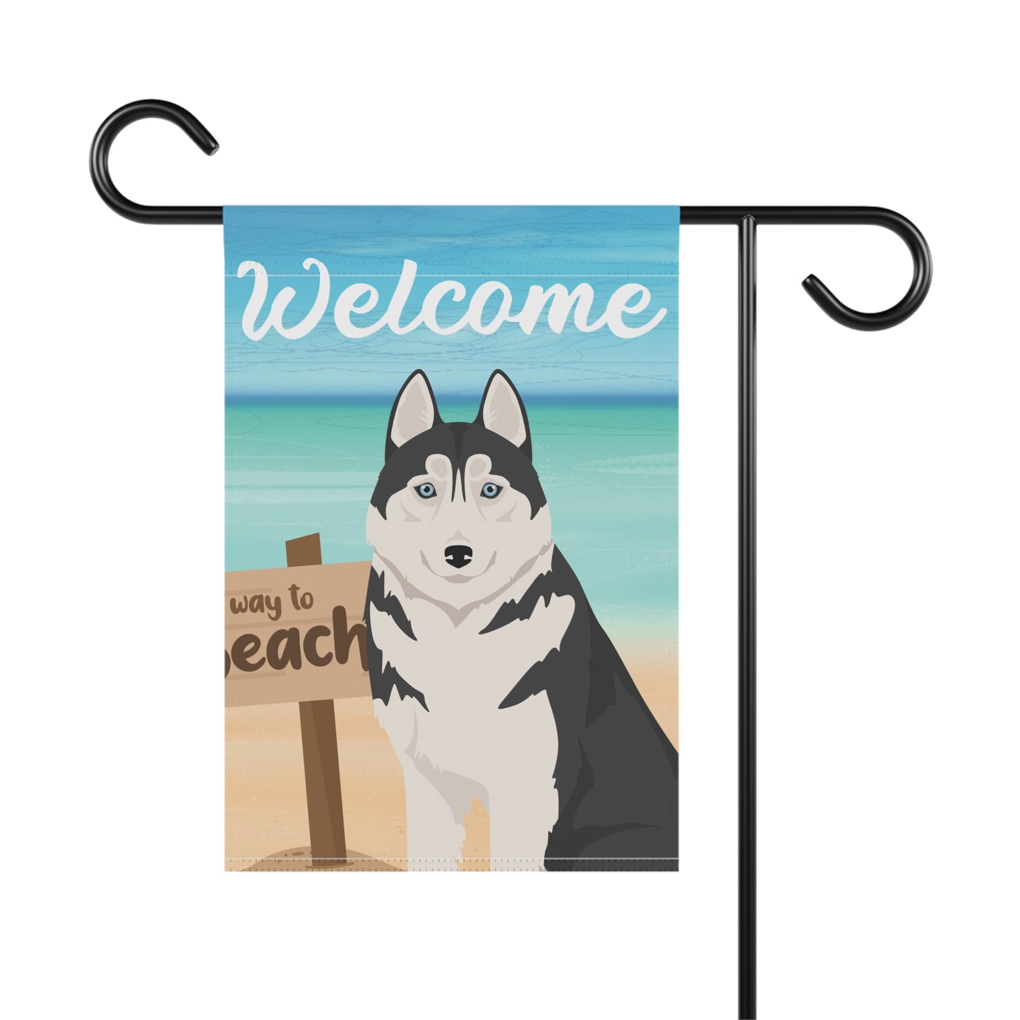 Siberian Husky Dog Garden Flag