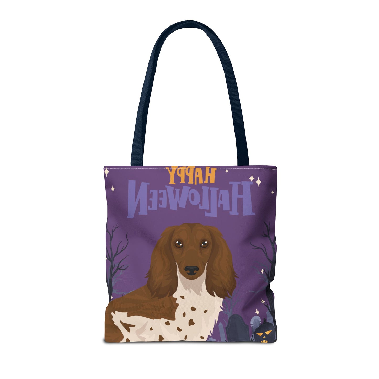 Dachshund Dog Happy Halloween Tote Bag 16x16