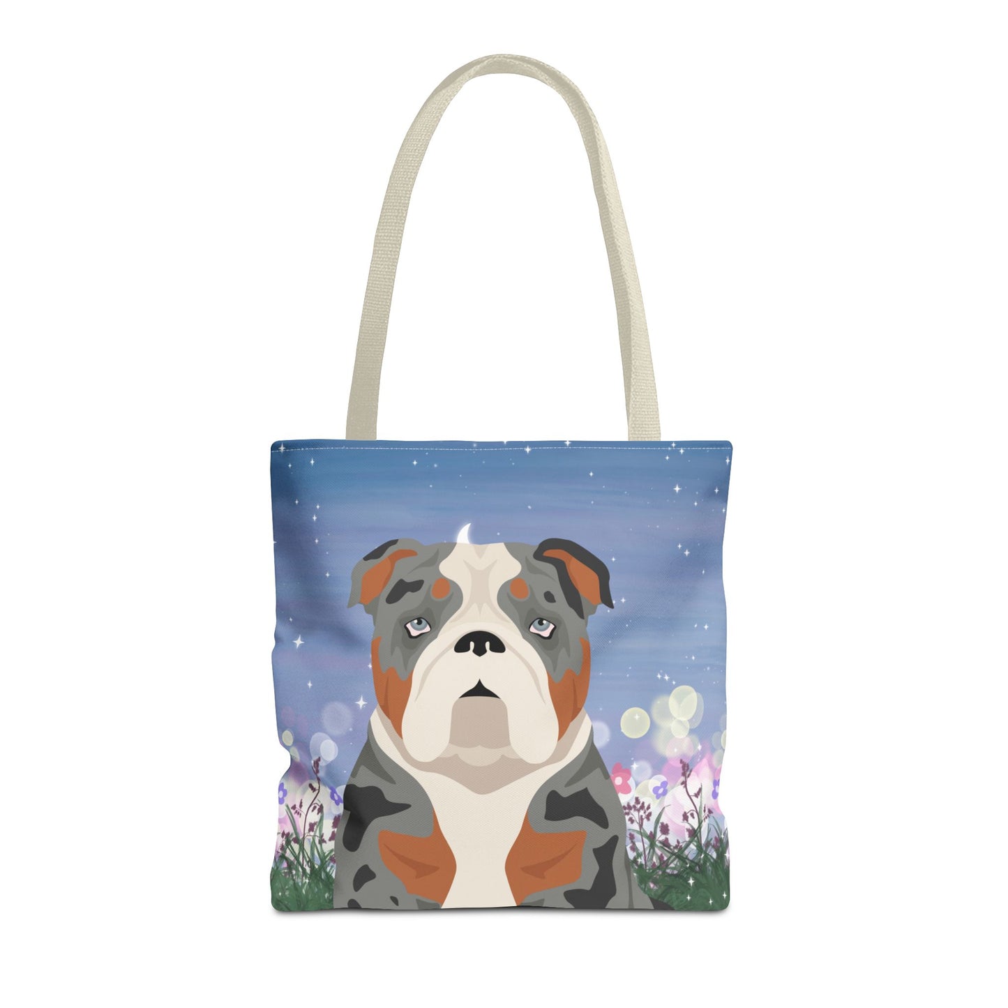 Bulldog Dog Tote Bag 16x16