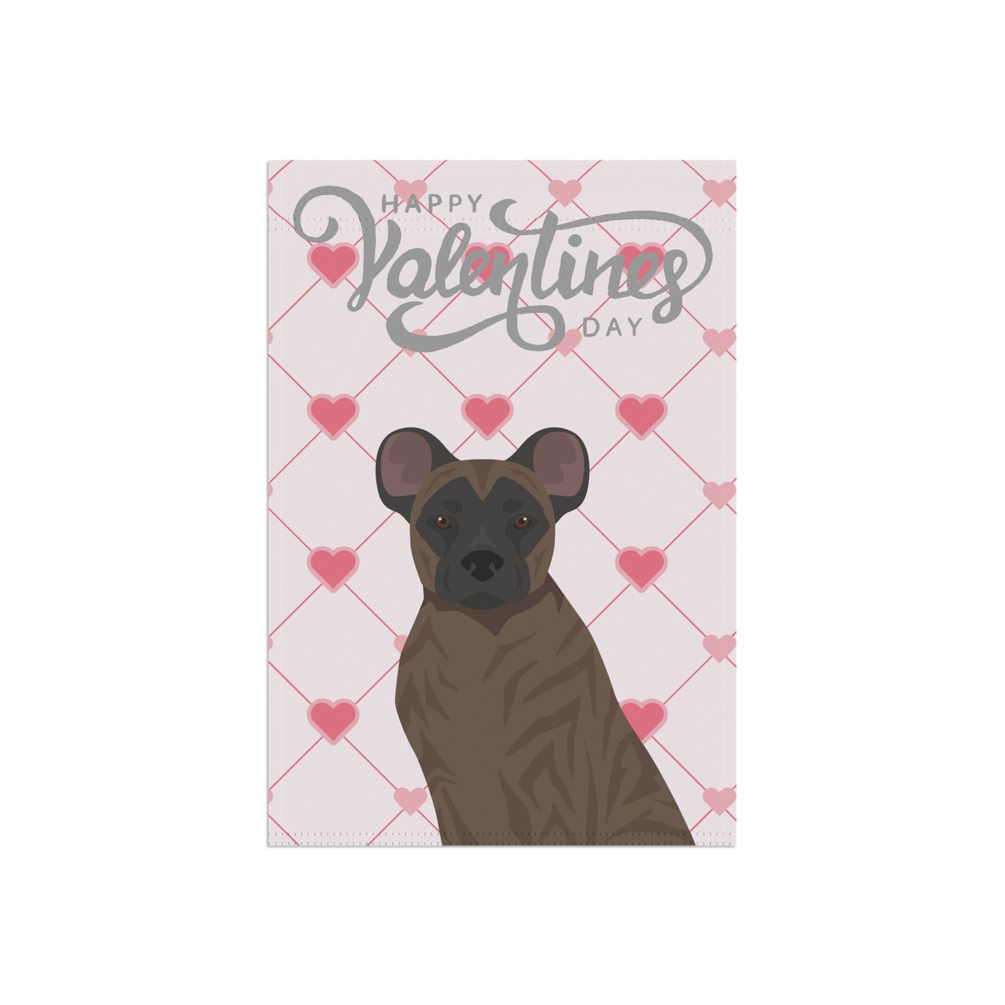 St Miguel Cattle Dog Valentines Day Garden Flag