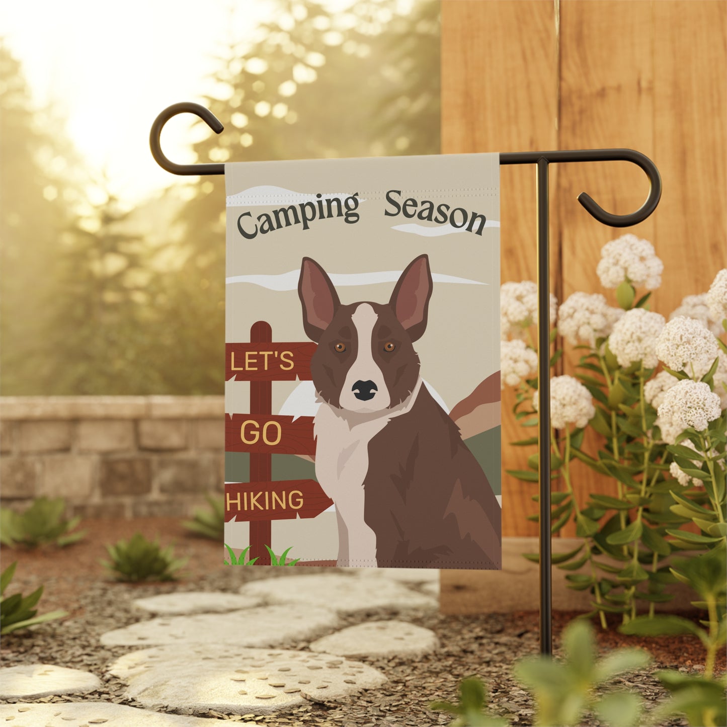 McNab Dog Camping Garden Flag
