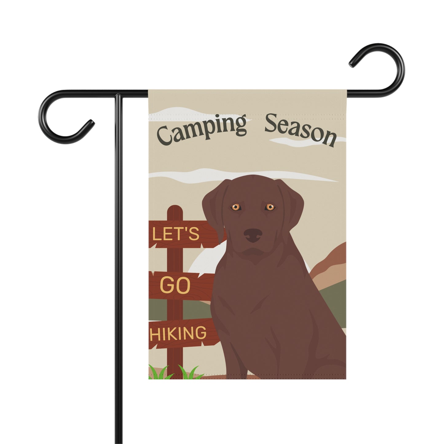 Labrador Retriever Dog Camping Garden Flag