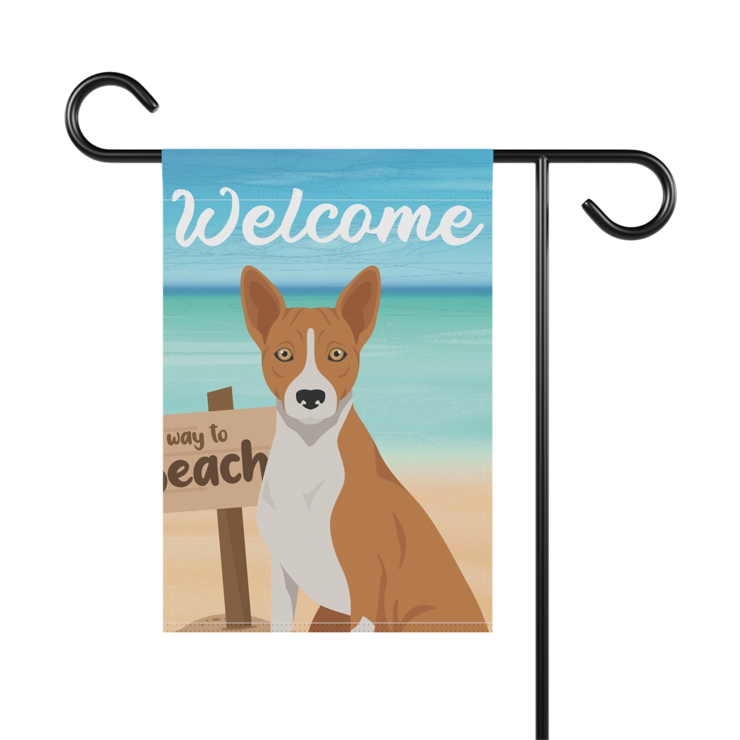 Basenji Dog Garden Flag