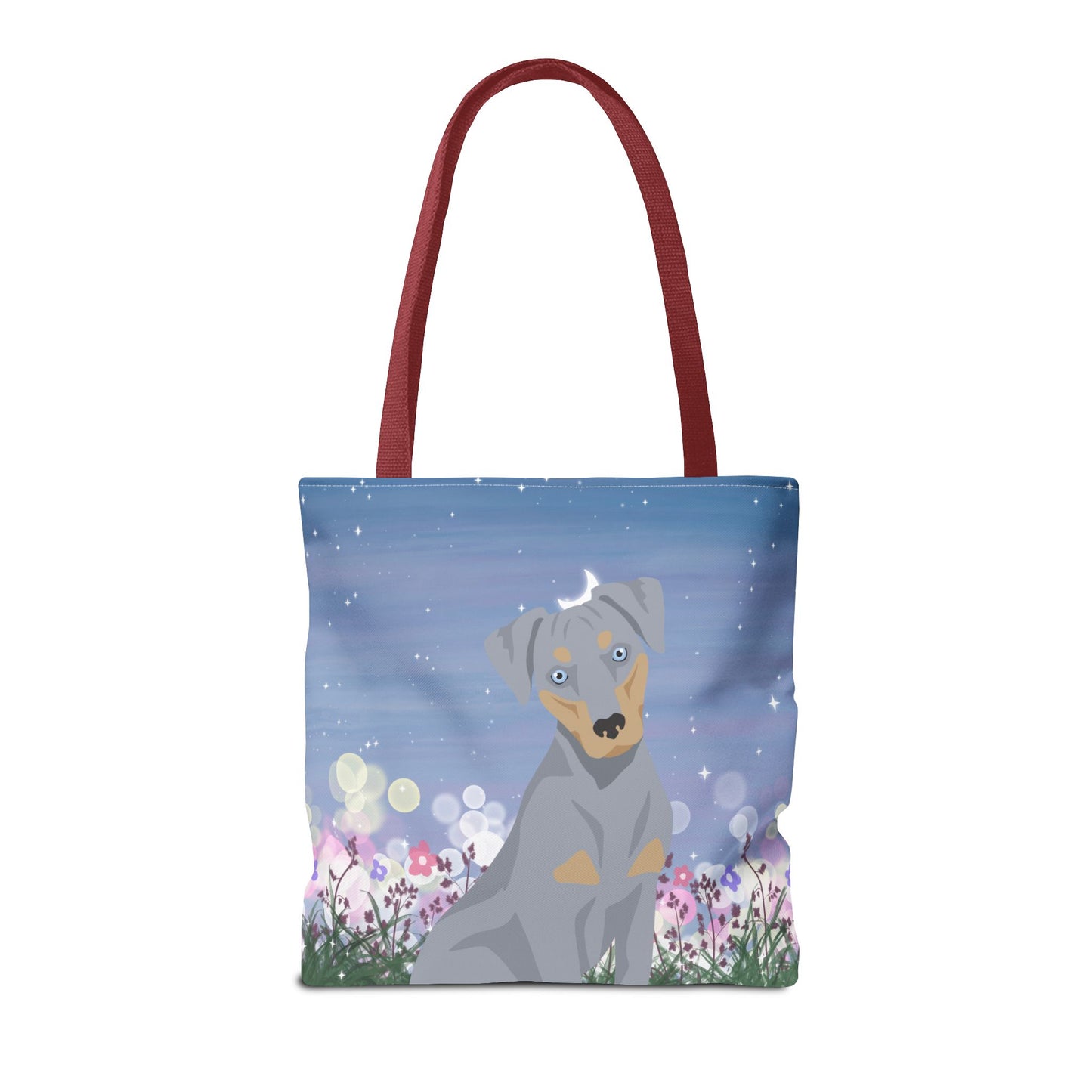 Blue Lacy Dog Tote Bag 16x16