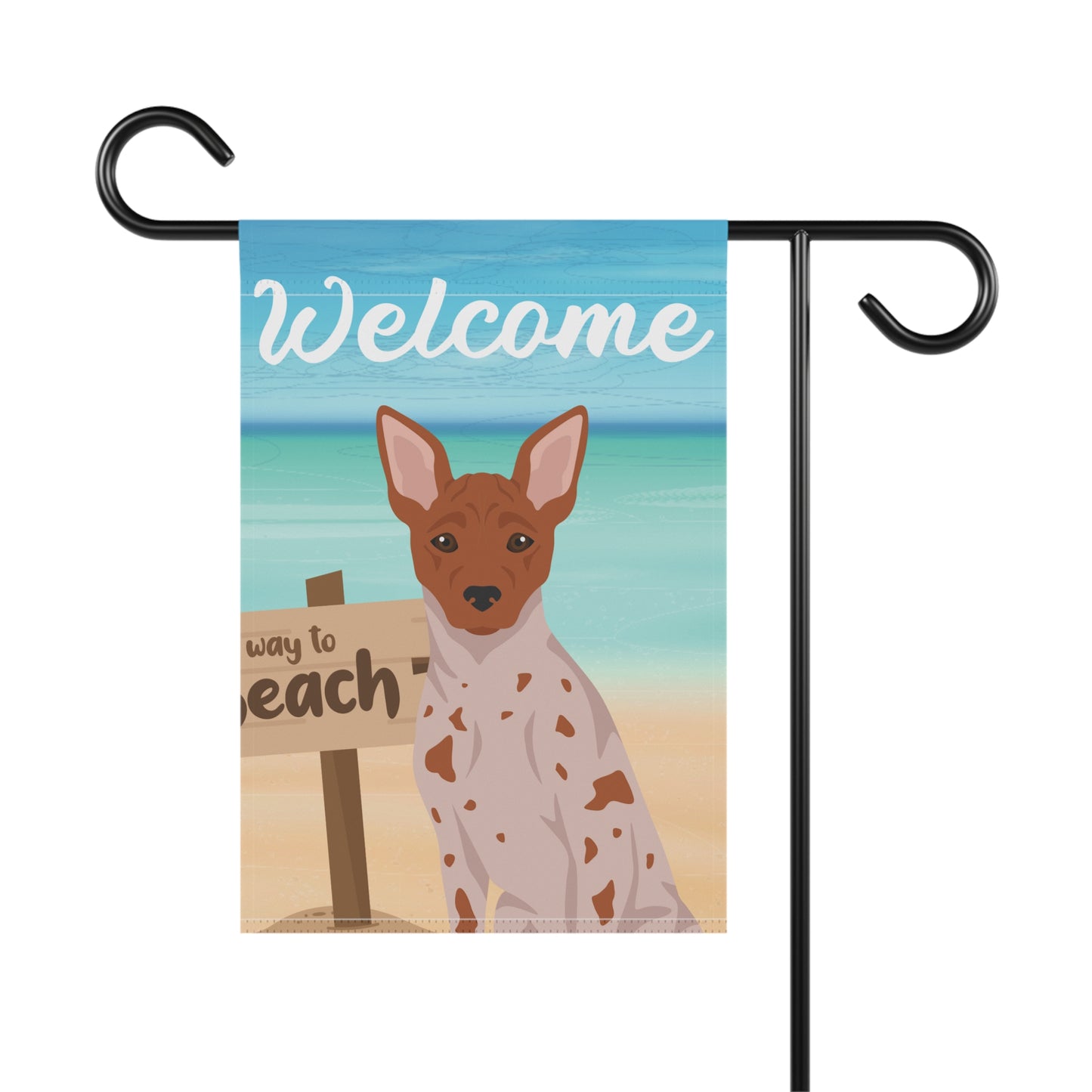 American Hairless Terrier Dog Garden Flag