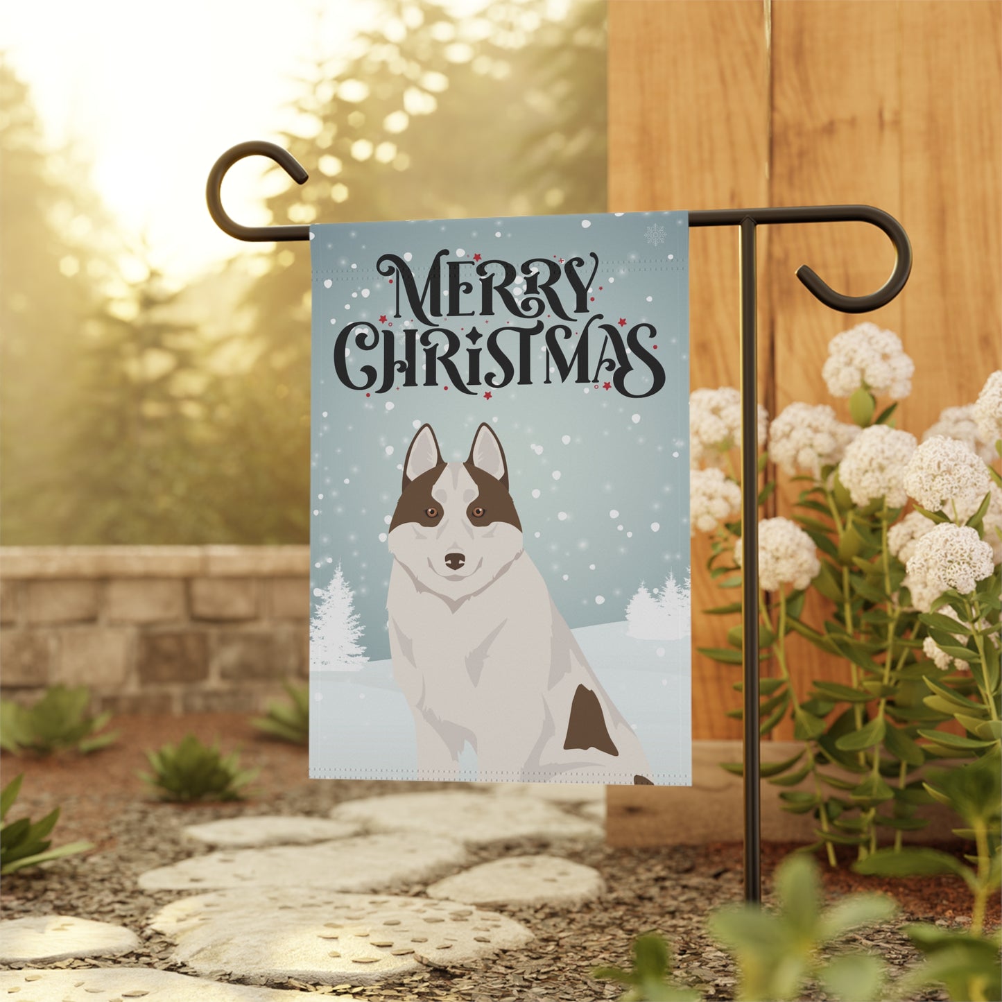 Siberian Husky Dog Garden Flag