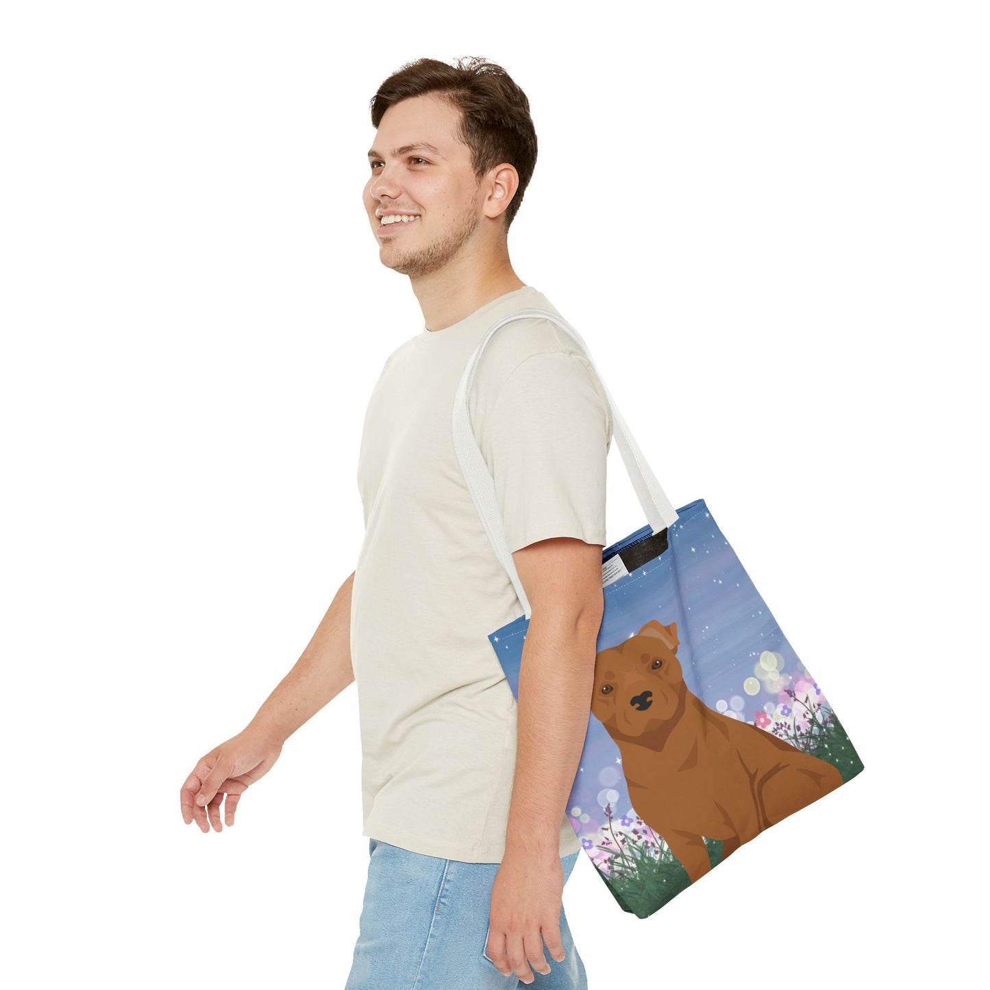 Staffordshire Bull Terrier Dog Tote Bag 16x16