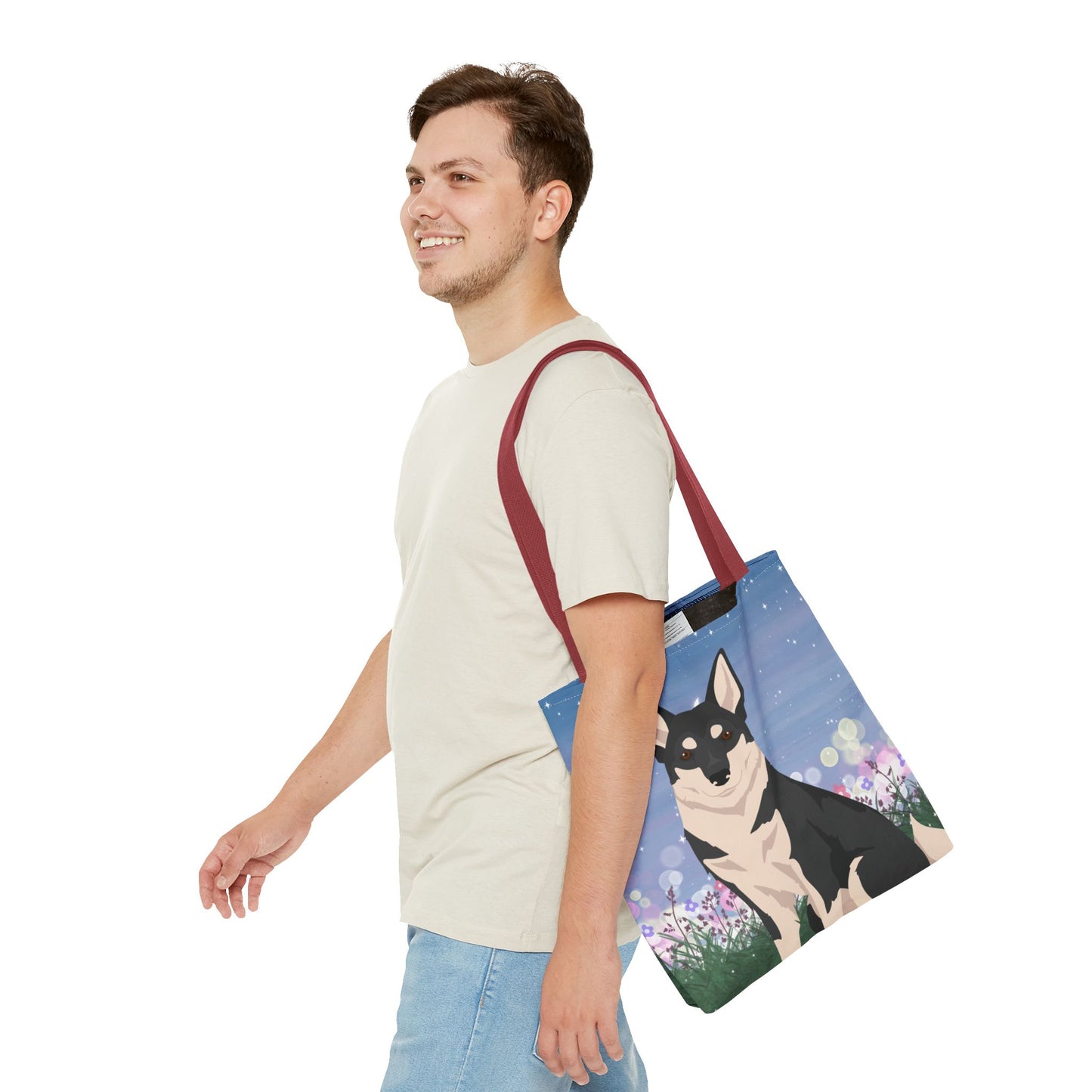 Swedish Elkhound Dog Tote Bag 16x16