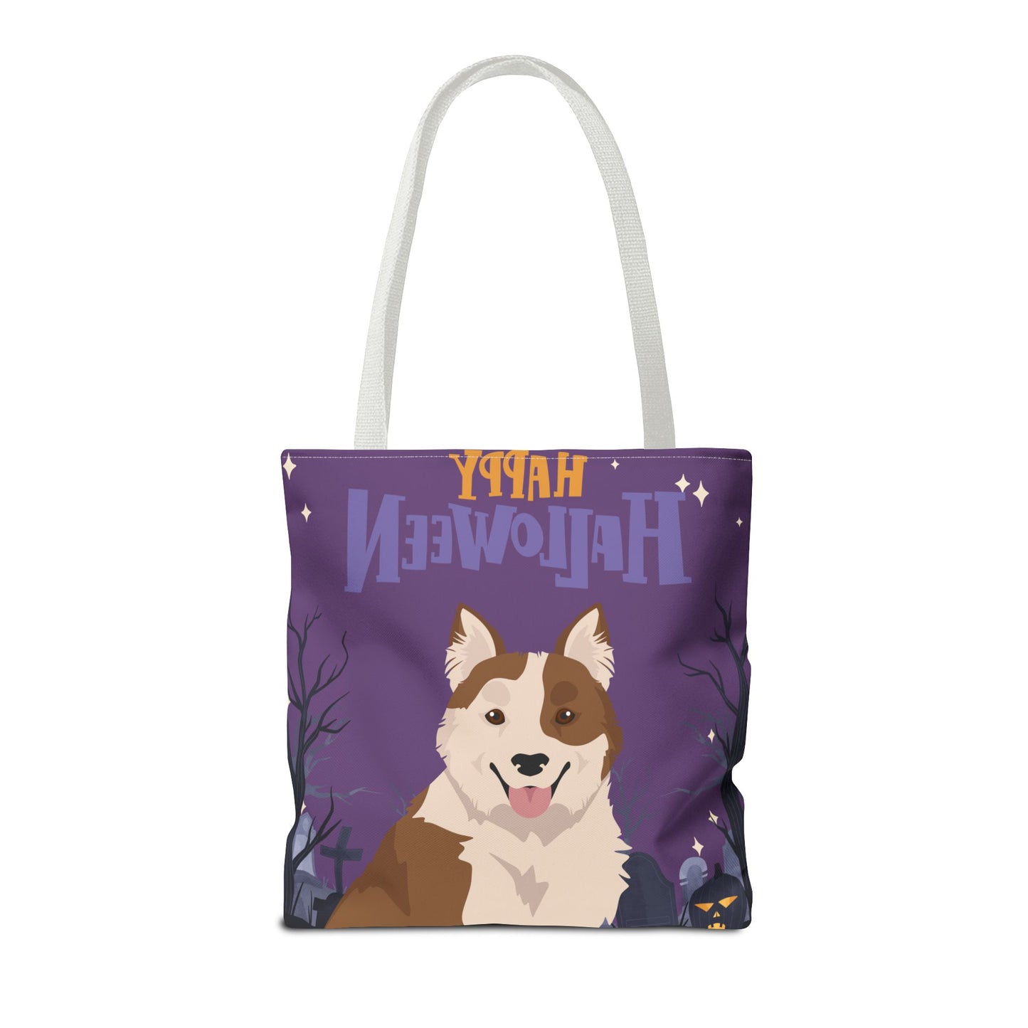 Elo Dog Happy Halloween Tote Bag 16x16