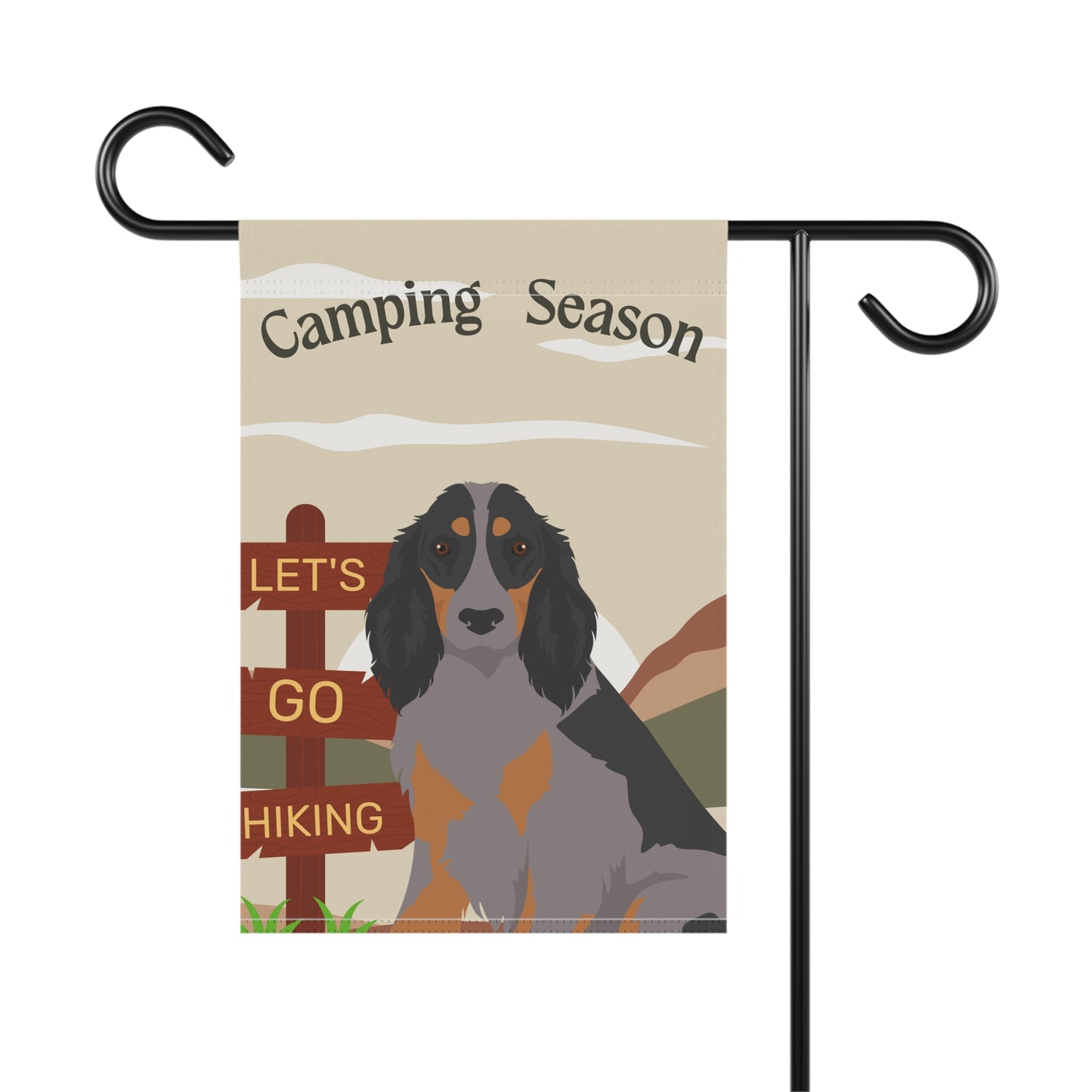 Picardy Spaniel Dog Camping Garden Flag