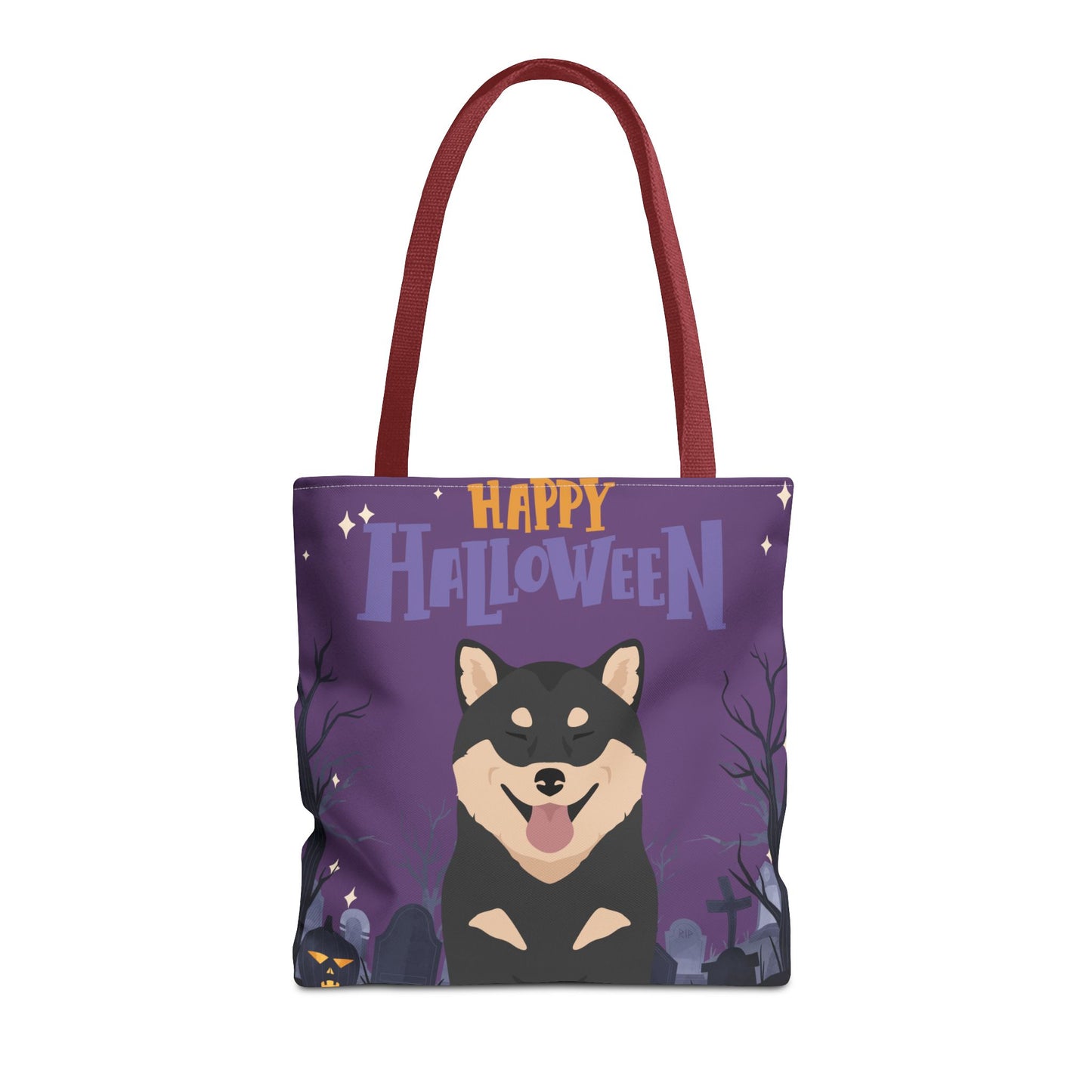 Shiba Inu Dog Happy Halloween Tote Bag 16x16