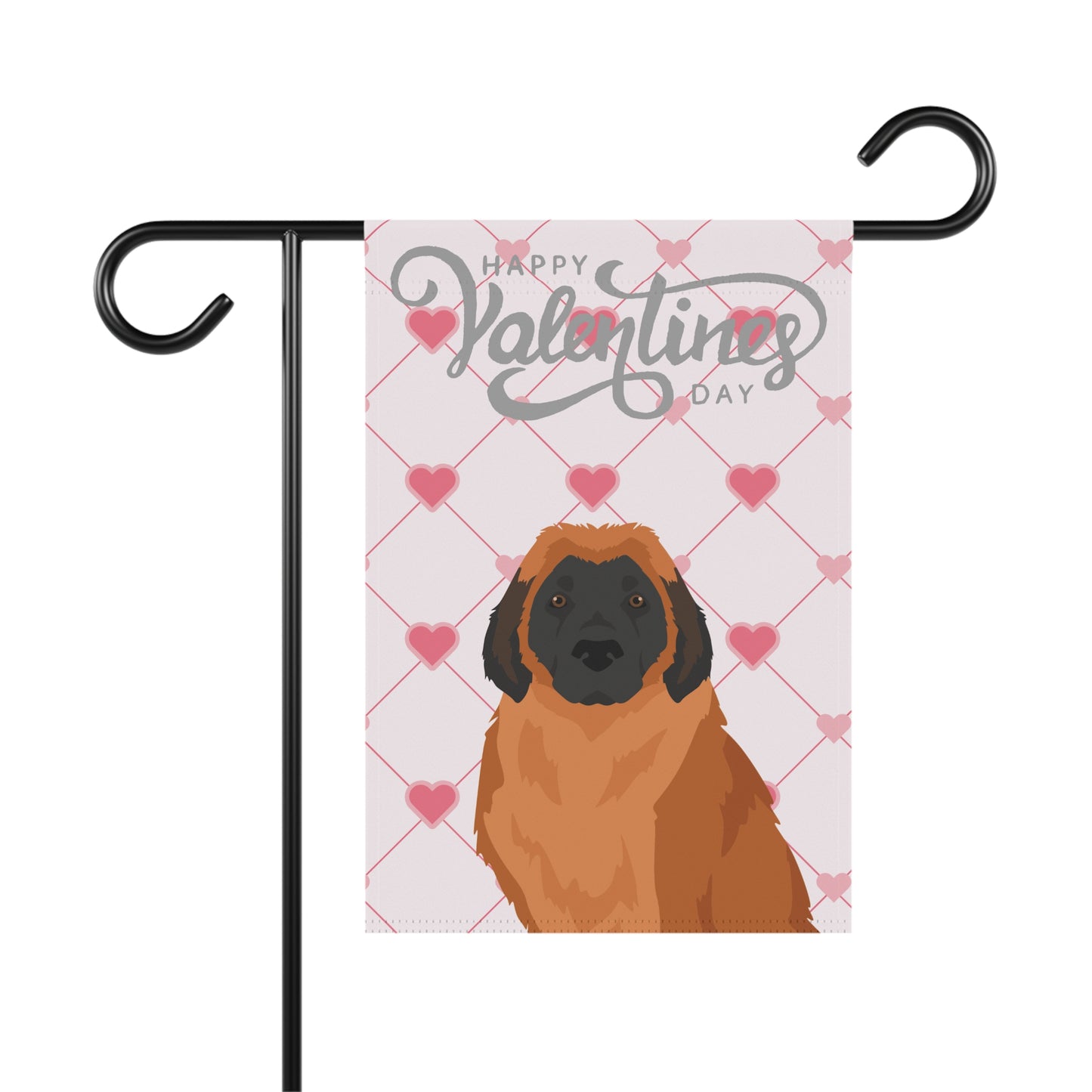 Leonberger Dog Valentines Day Garden Flag