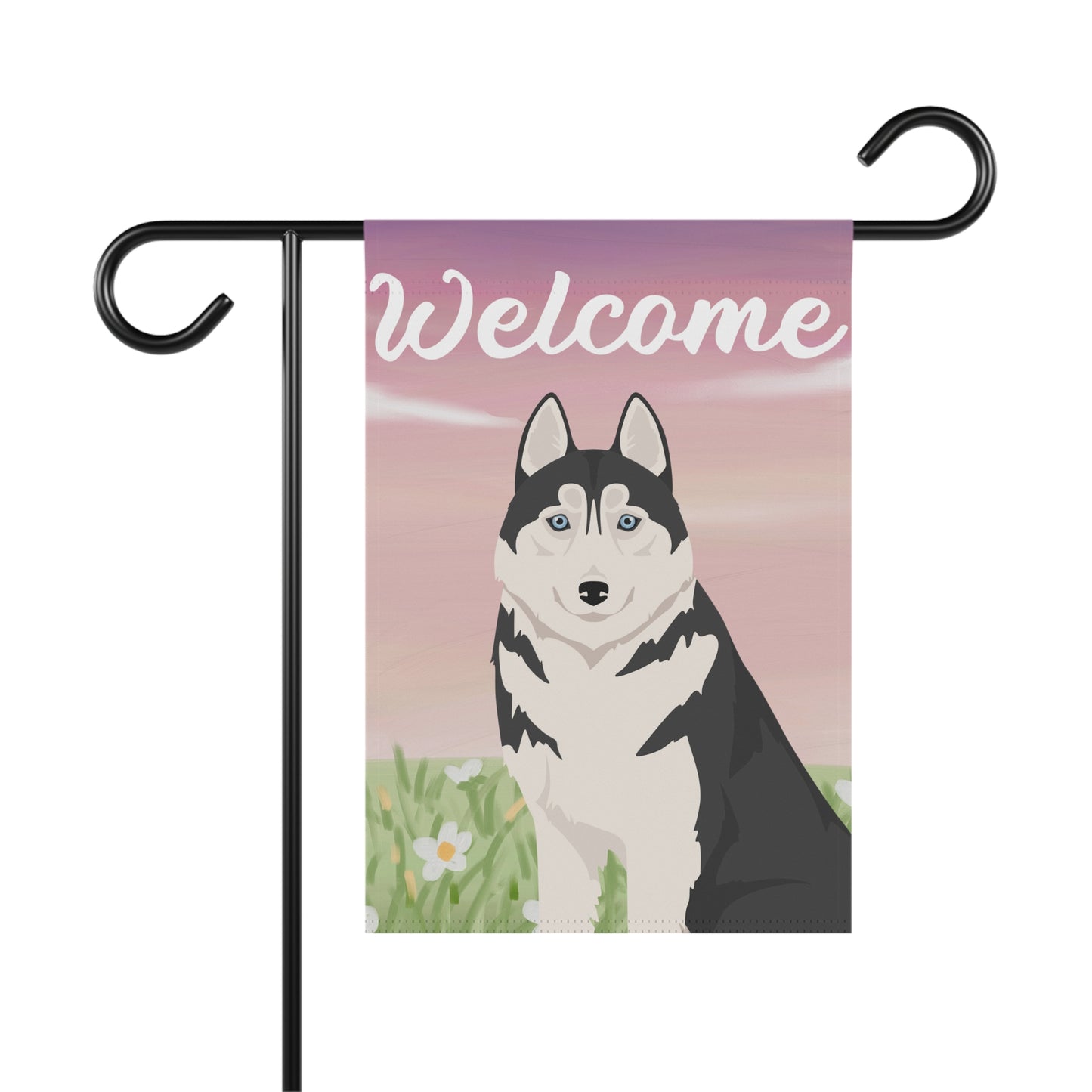 Siberian Husky Dog Welcome Garden Flag