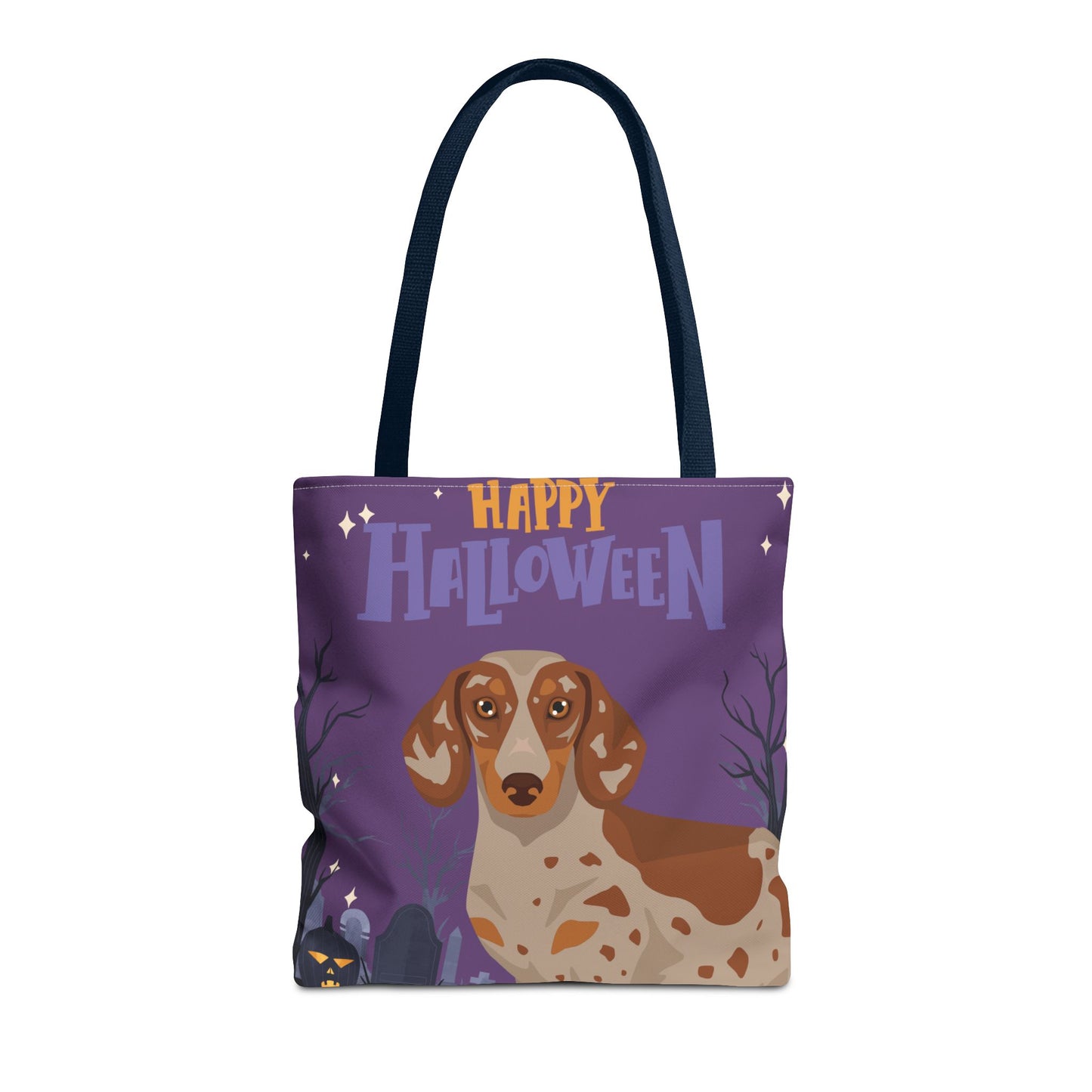 Dachshund Dog Happy Halloween Tote Bag 16x16